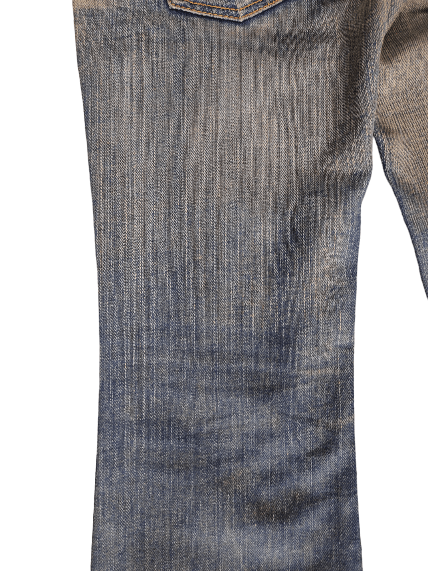 If Six Was Nine Flare Jeans Taverniti Release Hem Distress Boot Cut Low Rise Size US 27 - 17 Thumbnail