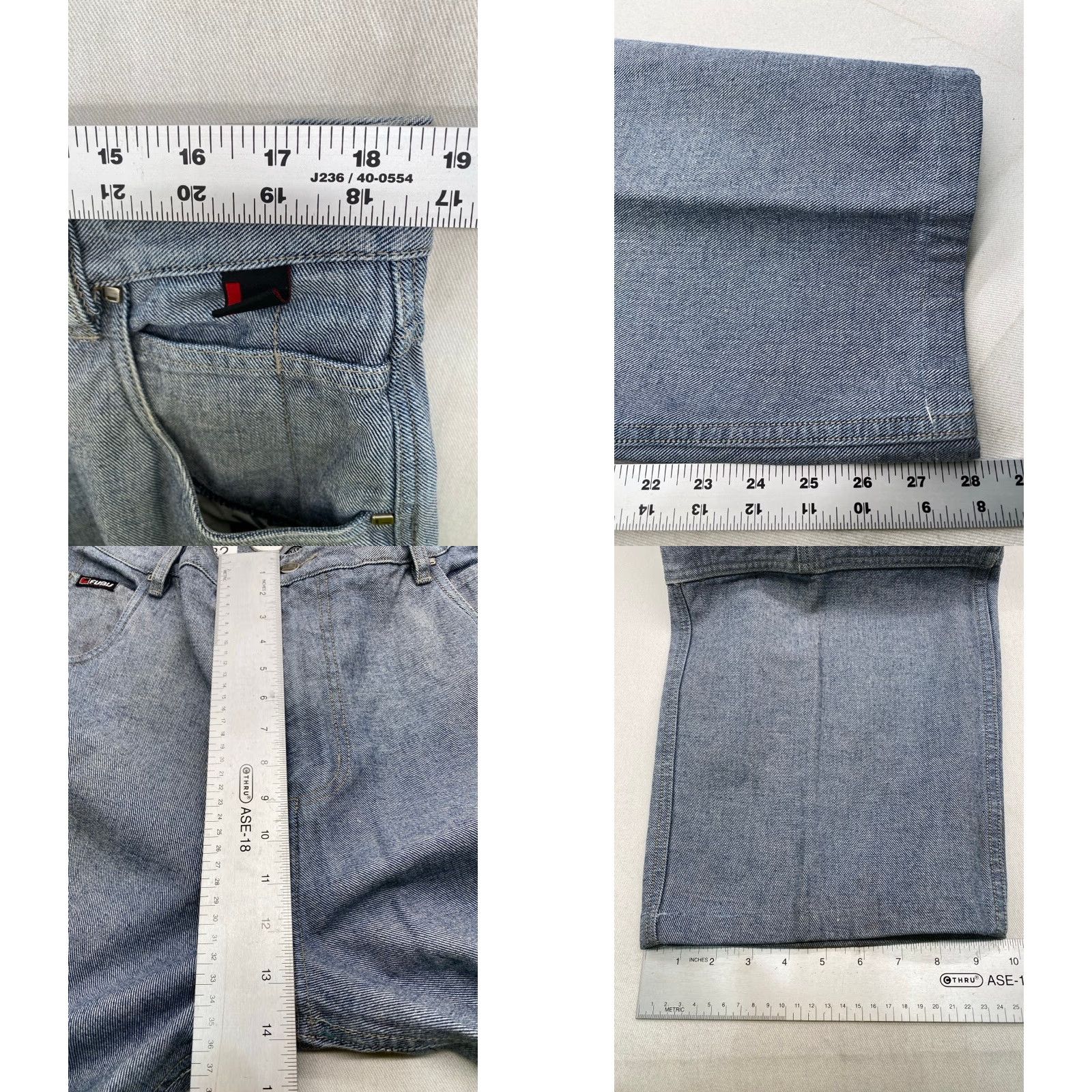 Fubu VINTAGE FUBU Jeans Men's 38x28 Cargo Patchwork Embroidered Denim 90s Hip Hop Wide-Leg Jeans Mens Size US 38 / EU 54 - 10 Thumbnail