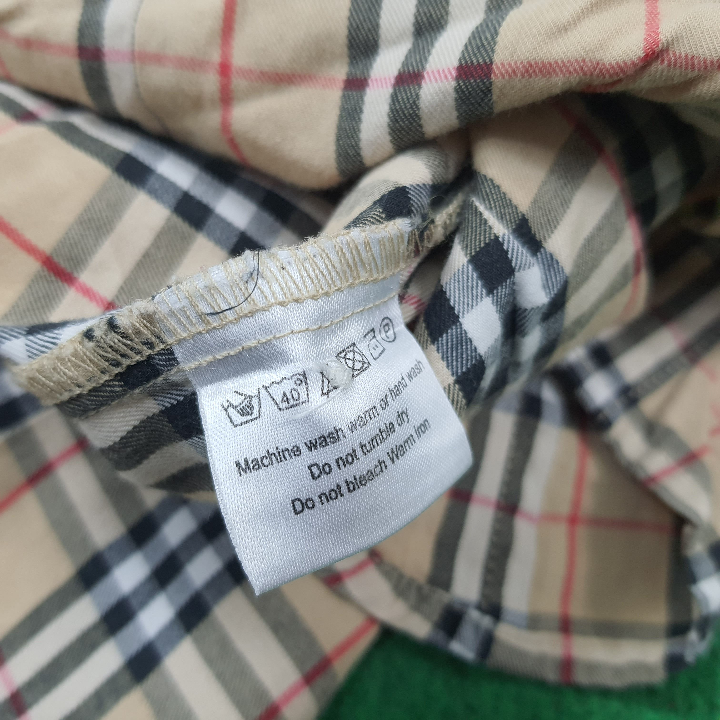 Burberry × Vintage Vintage Burberry Nova Check Designer Button Up Shirt C196N64 Size XS / US 0-2 / IT 36-38 - 5 Thumbnail