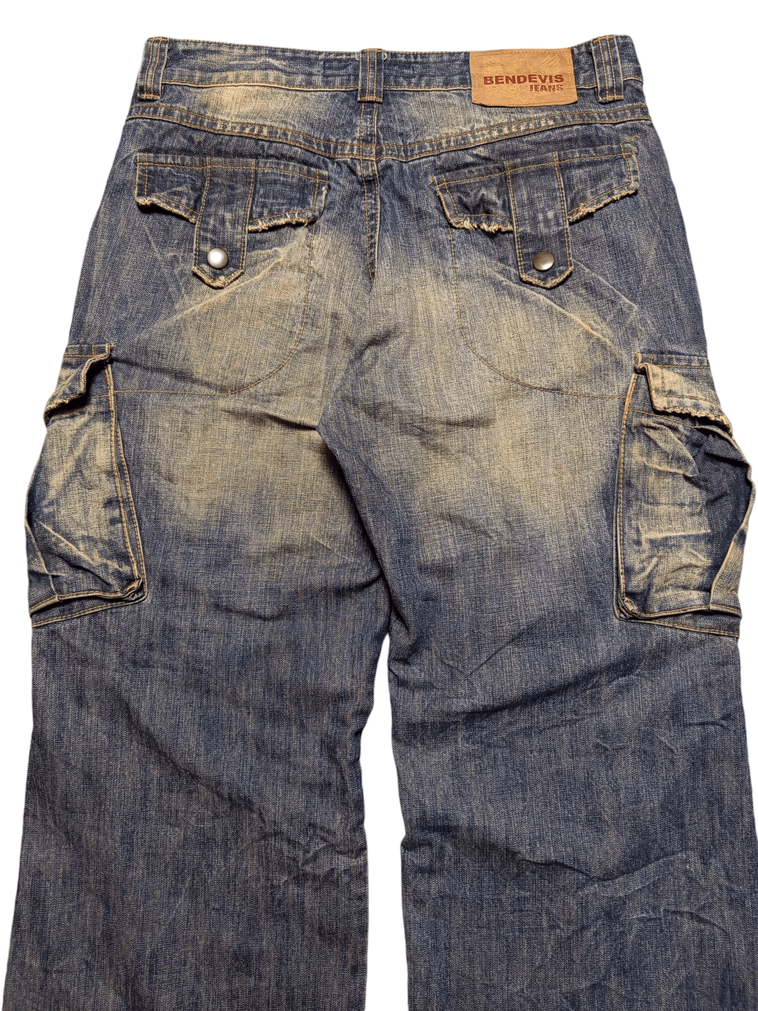 Vintage Rusty Distressed Jean Baggy Grunge Cargo Size US 31 - 16 Thumbnail