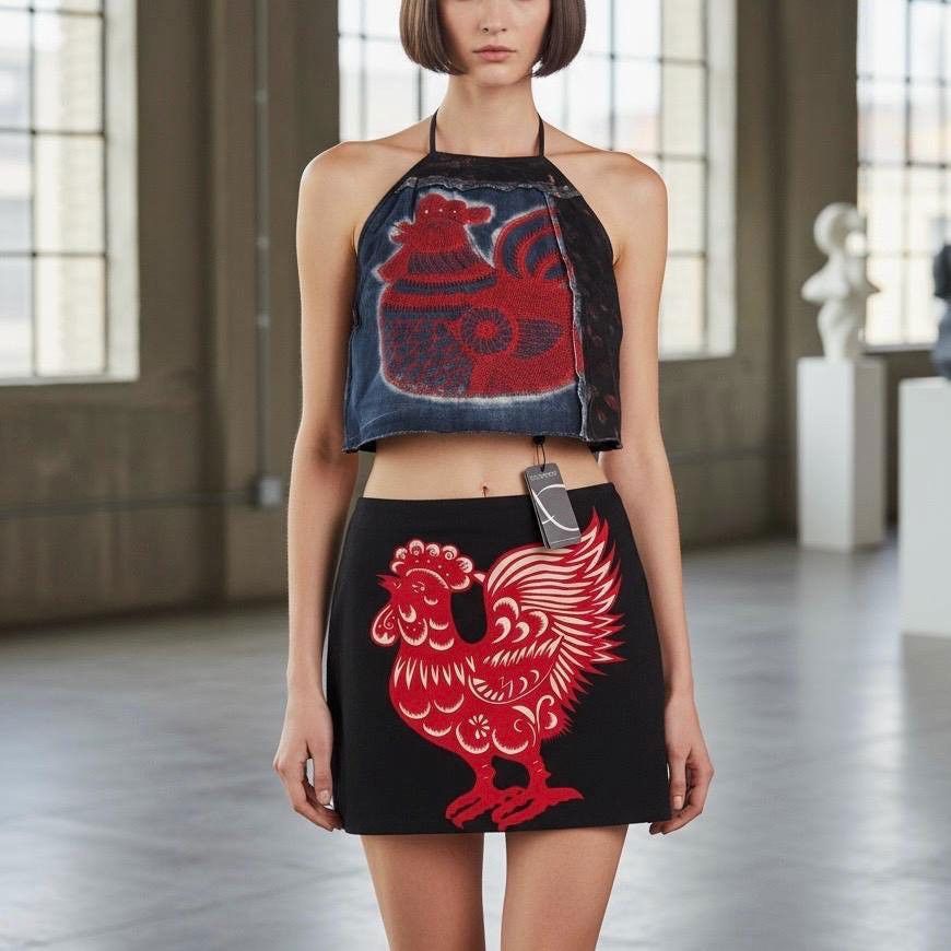 Custo Barcelona The Custo Rooster Set Size S / US 4 / IT 40 - 2 Thumbnail