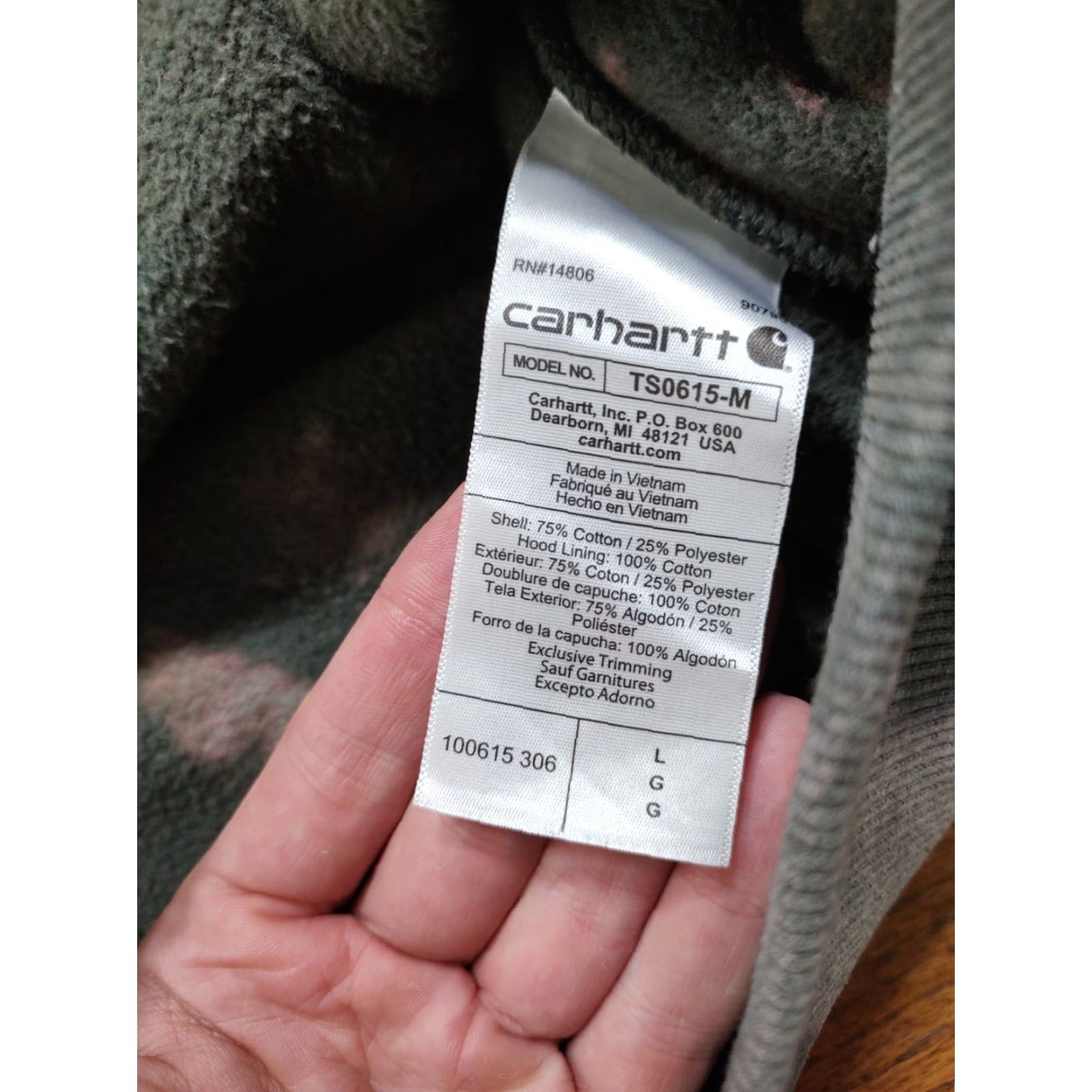 Carhartt Carhartt Mens Large Loose Green Hoodie Sweatshirt Acid Wash Tie Dye 1 Of 1 Size US L / EU 52-54 / 3 - 7 Thumbnail
