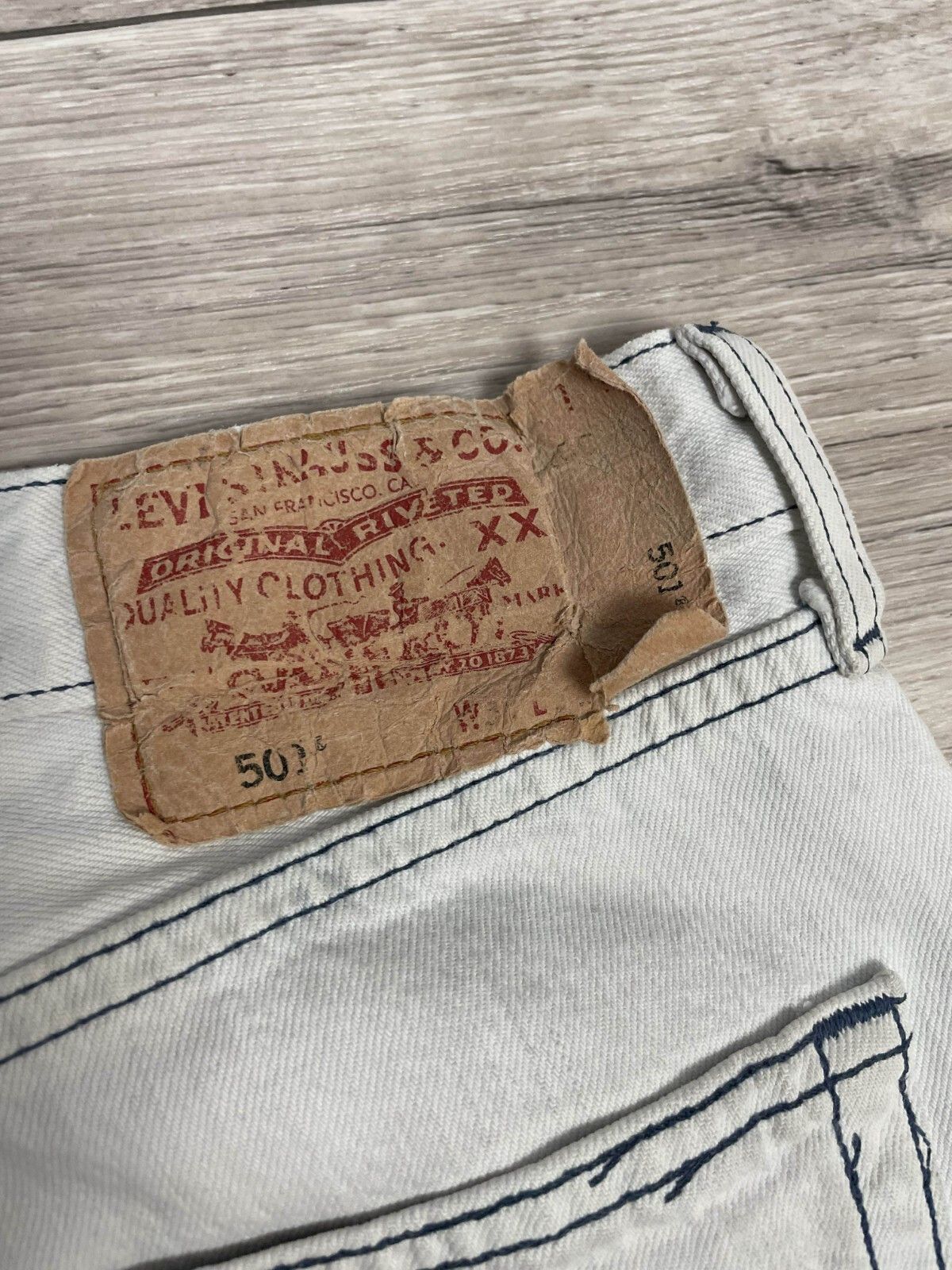 Levi's × Vintage Very Rare Levis 501 Vintage Denim Jeans 90s Straight Size US 31 - 12 Thumbnail