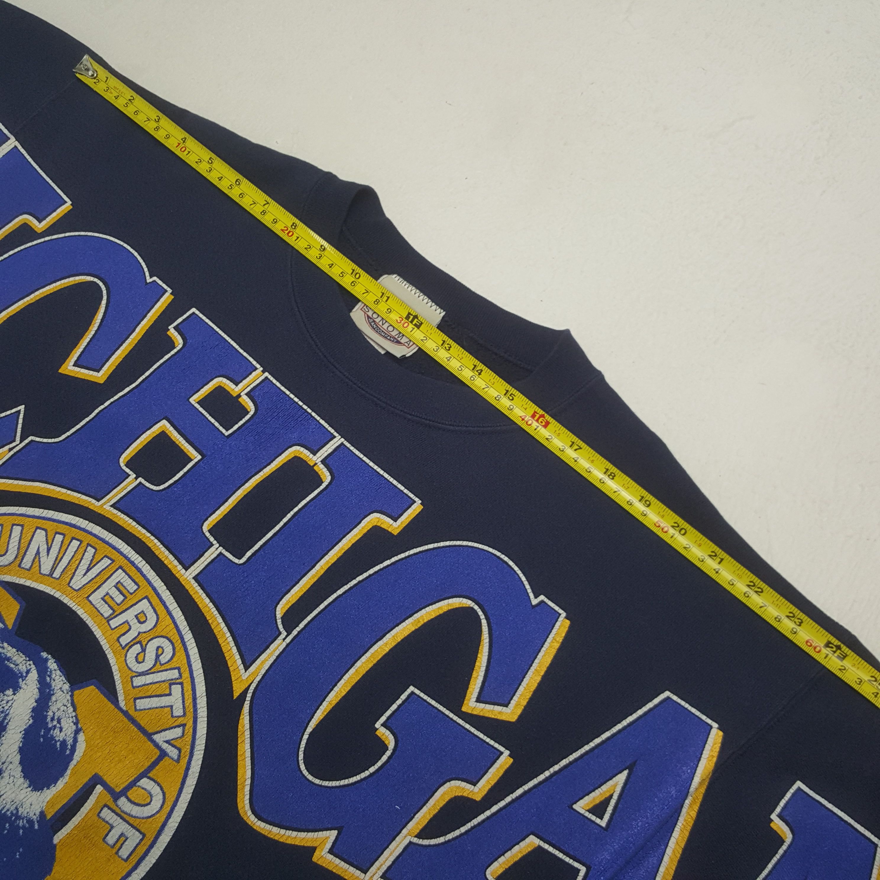 Sonoma Vintage University Chicago Michigan Sweatshirt Size US L / EU 52-54 / 3 - 6 Thumbnail