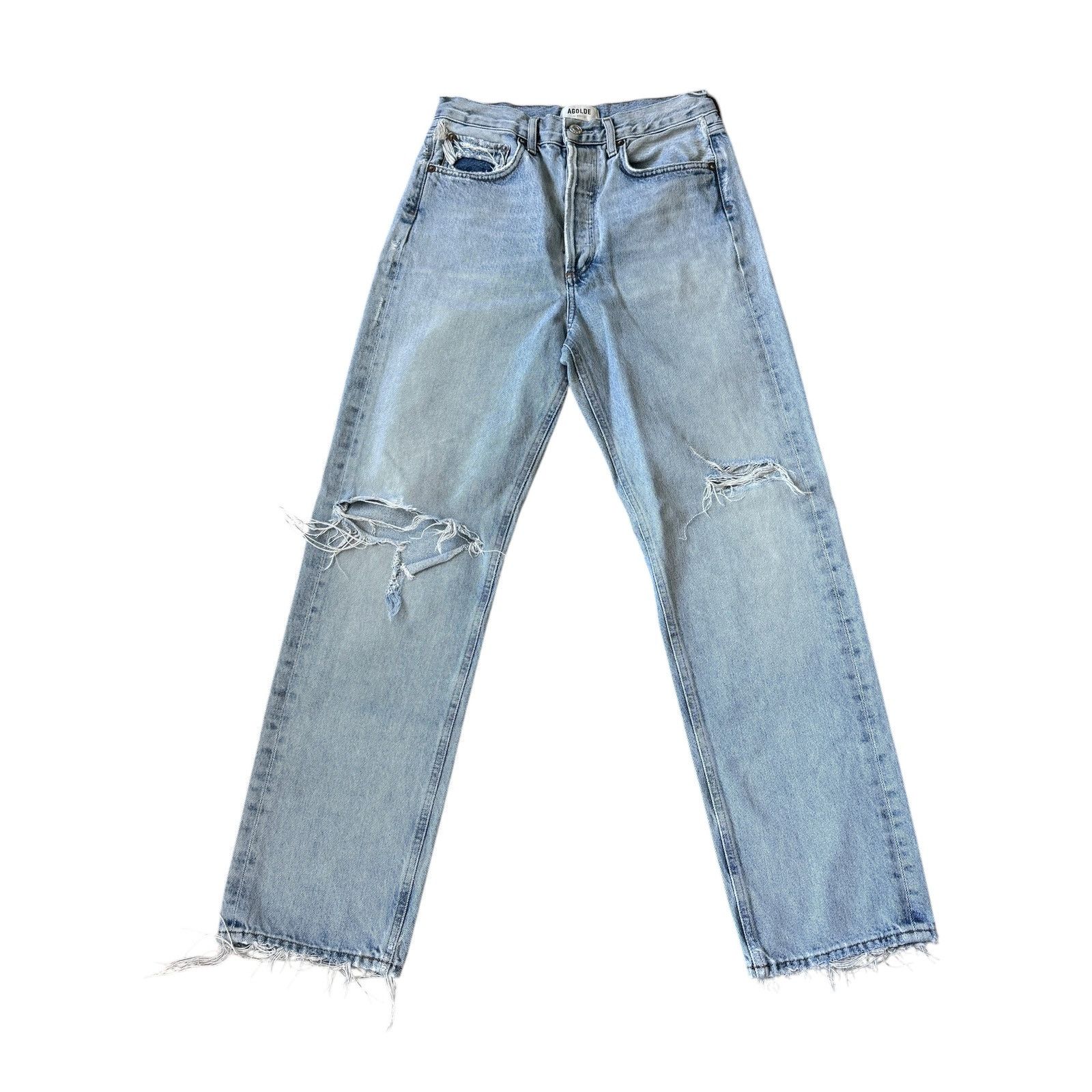 Agolde AGOLDE 90s Mid Rise Loose Fit Jean Captured Distressed Size 25" / US 0 / IT 36 - 1 Thumbnail