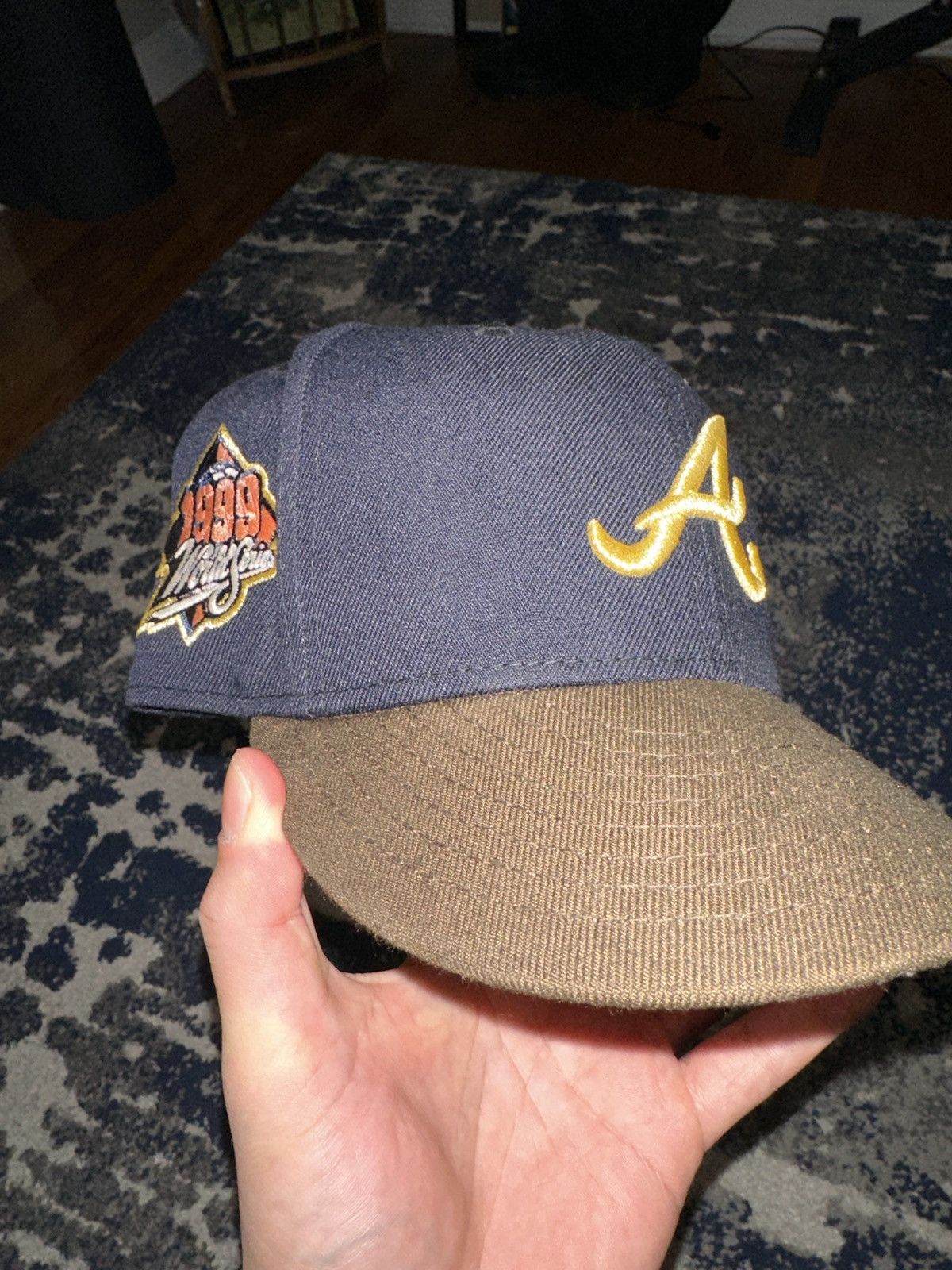 New Era 59Fifty Atlanta Braves 1999 World Series Patch Fitted outlet Hat - 7 1/8