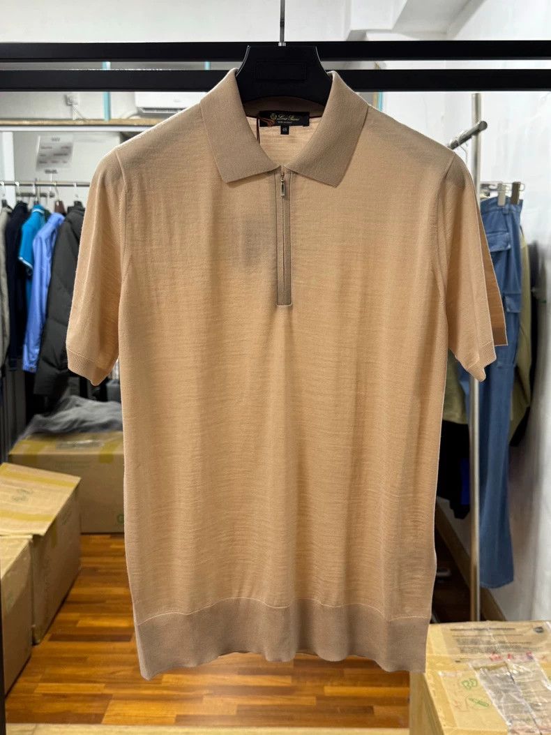 Loro Piana LORO PIANA Lapel Solid Polo Shirt Size US M / EU 48-50 / 2 - 1 Thumbnail