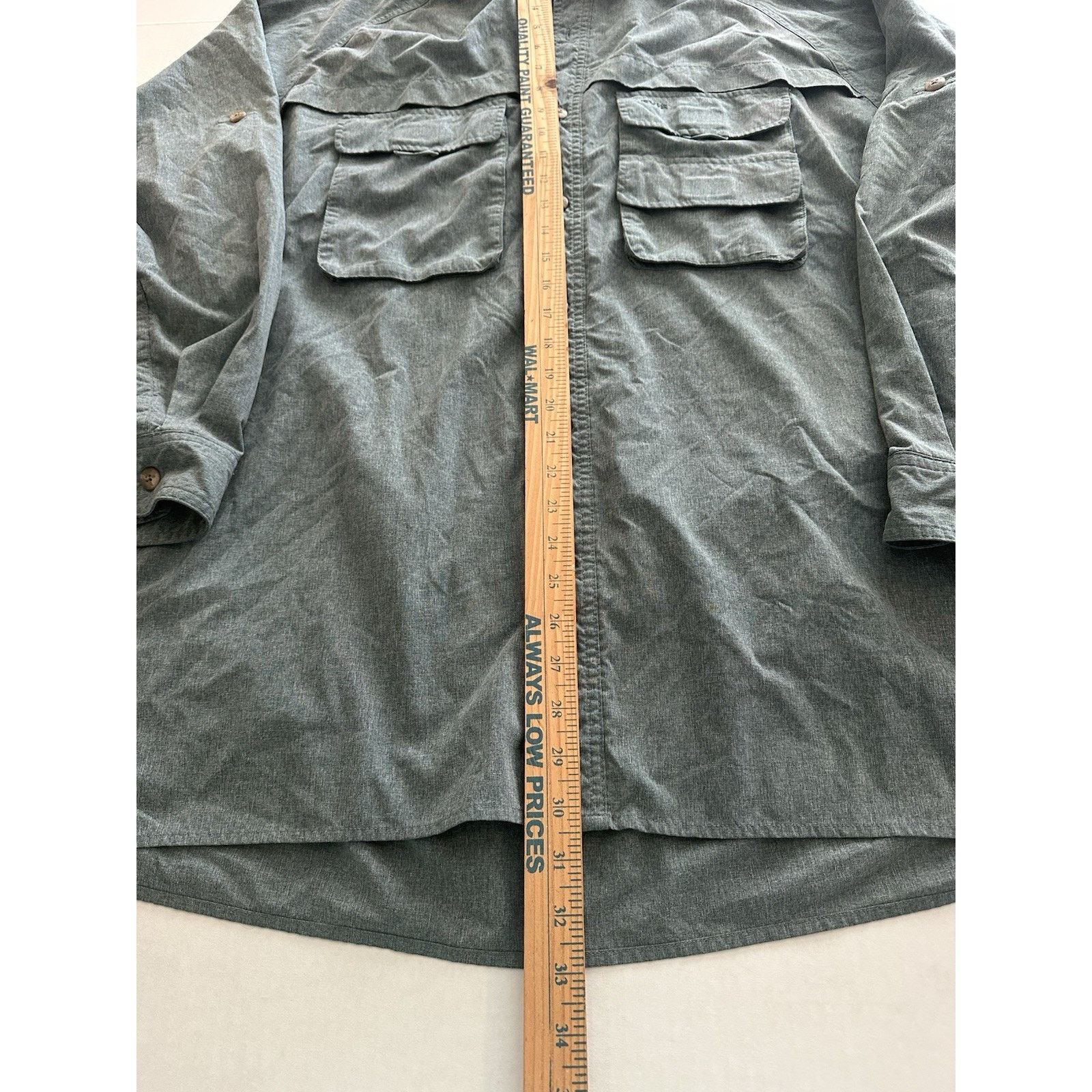 Orvis Orvis Green Long Sleeve Roll Tab Button Shirt XL Gorpcore Size US XL / EU 56 / 4 - 8 Thumbnail