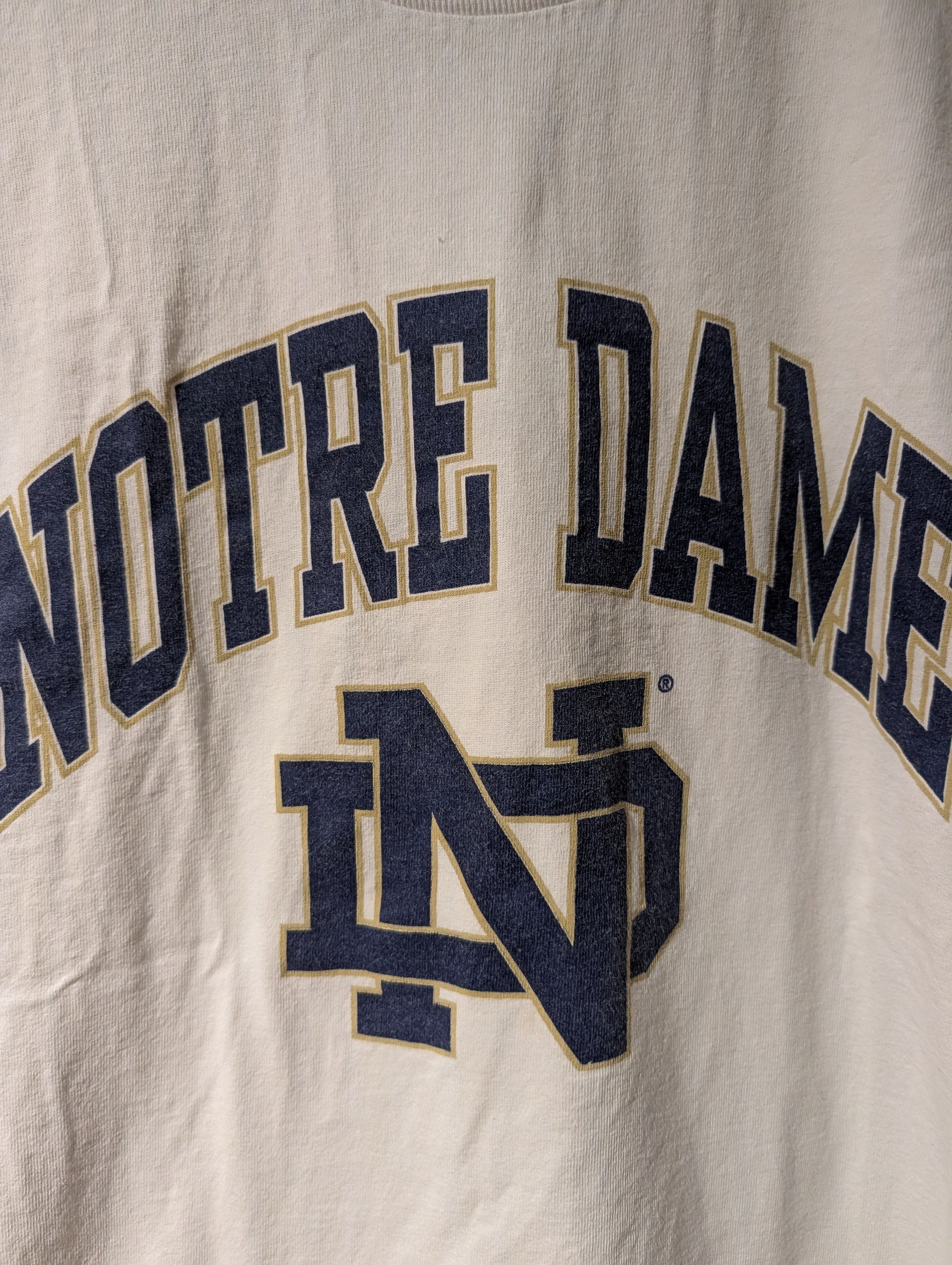 NCAA Vintage 90s Notre Dame University Fighting Irish T-Shirt Size US L / EU 52-54 / 3 - 2 Thumbnail