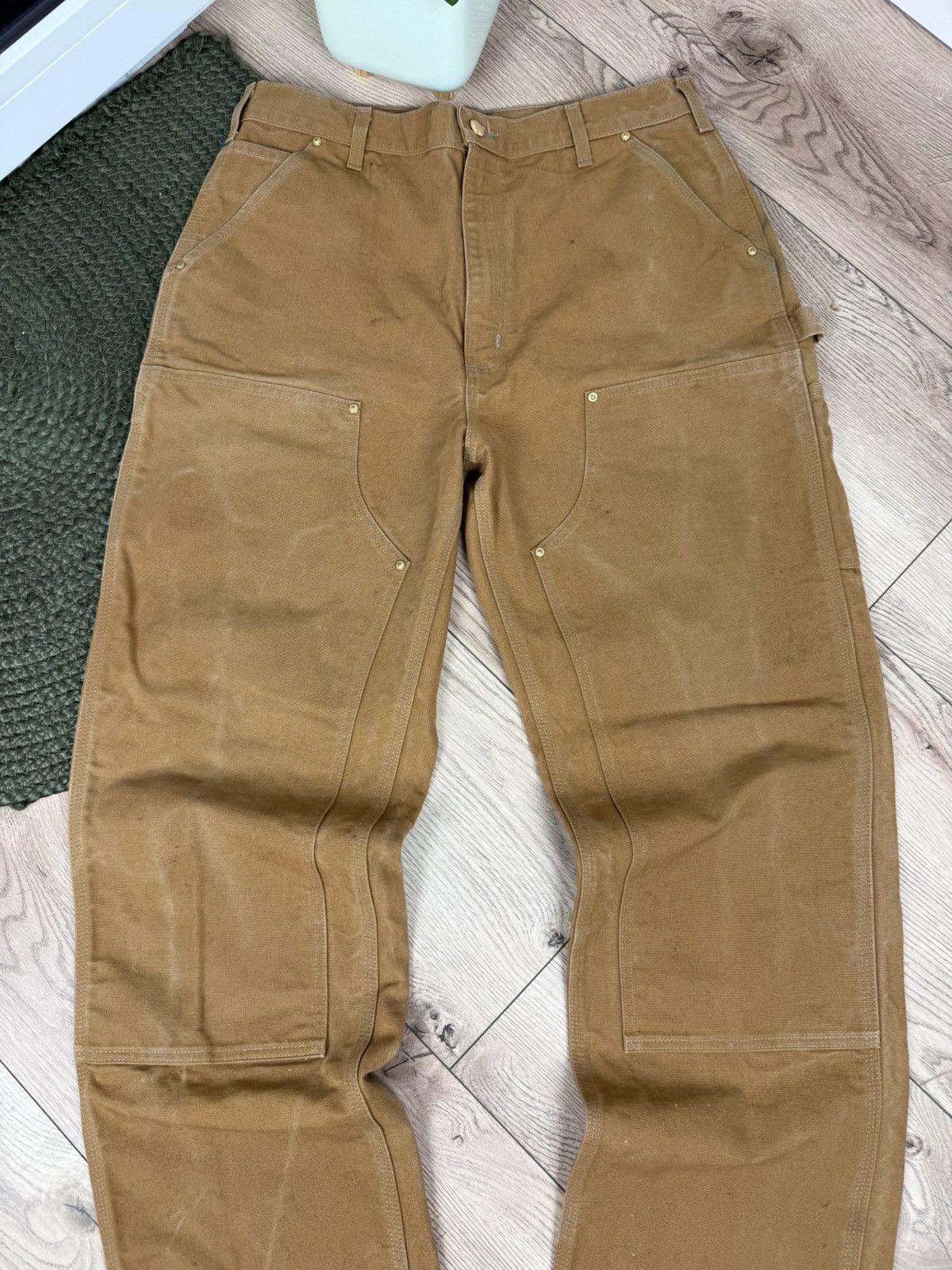 Carhartt × Vintage USA Carhartt Double Knee denim Size US 36 / EU 52 - 4 Thumbnail