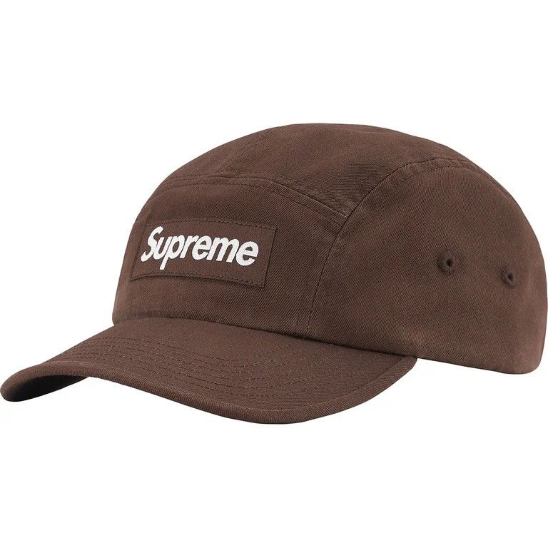 Supreme Supreme Washed Chino Twill Camp Cap 'Brown' Size ONE SIZE - 1 Thumbnail