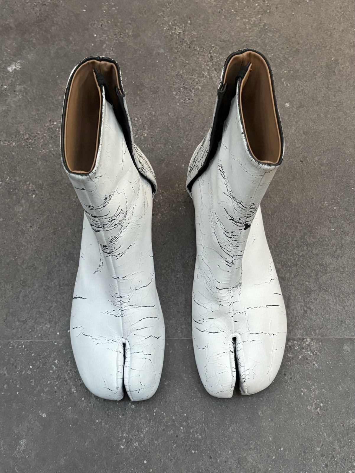 Maison Margiela Maison Margiela | 3cm Paint-Splattered Tabi Boots Size US 5.5 / IT 35.5 - 2 Thumbnail