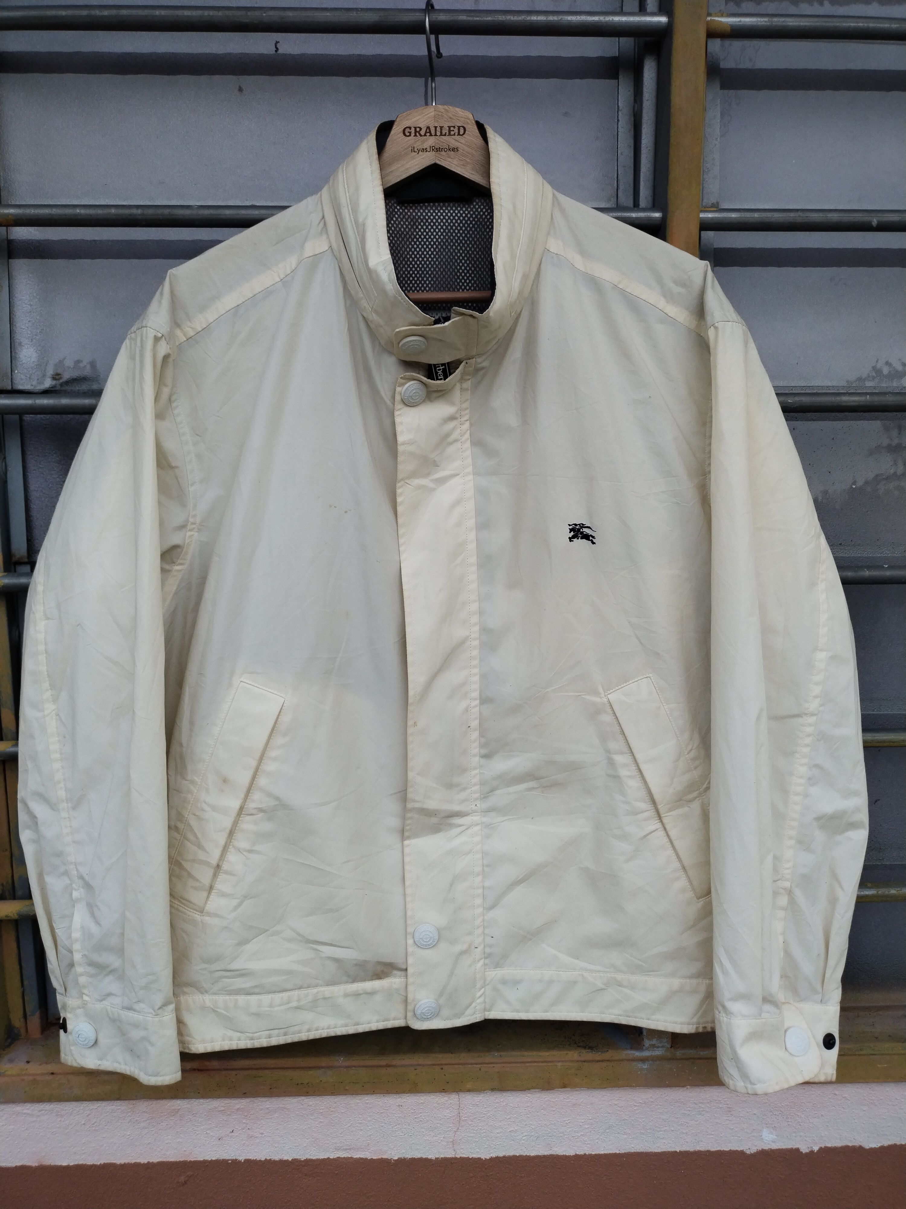 Vintage Burberry Sport Light Jacket Cream
