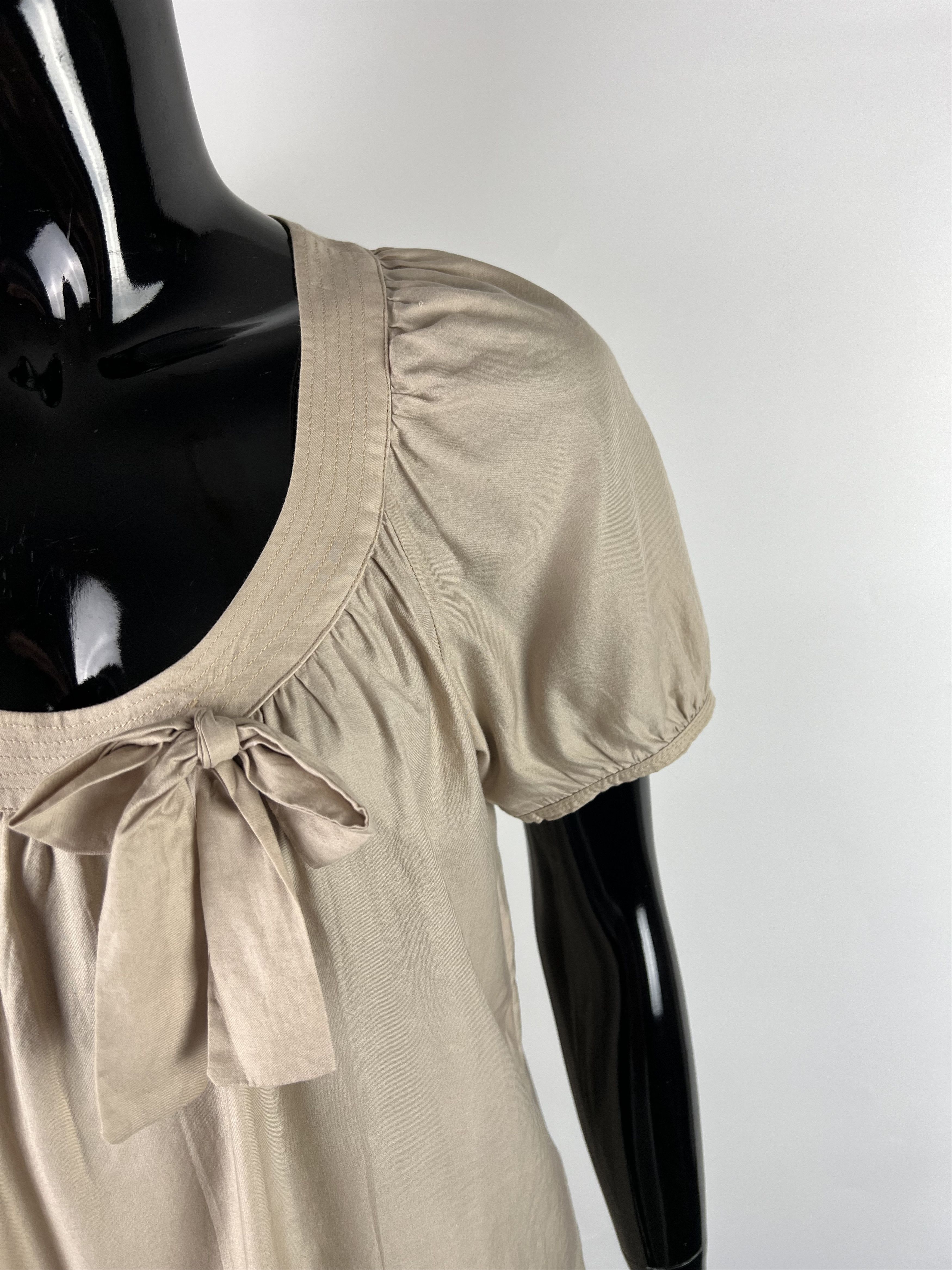 Sandro Sandro Vintage Beige Cotton Dress Size 1 Size S / US 4 / IT 40 - 6 Thumbnail