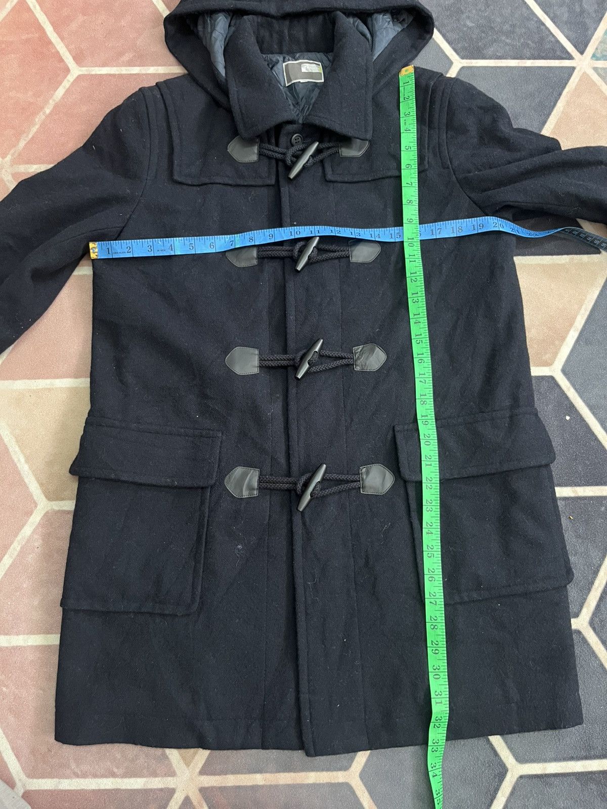 45rpm 💥Japanese Brand Kanko Long Wool Bleck Jackets Size US M / EU 48-50 / 2 - 13 Thumbnail
