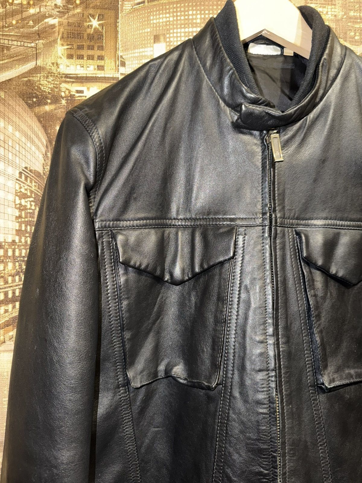 Levi's Vintage Levis Blue Star Biker Jacket Lederjacket Bombers 90s Size US M / EU 48-50 / 2 - 3 Thumbnail