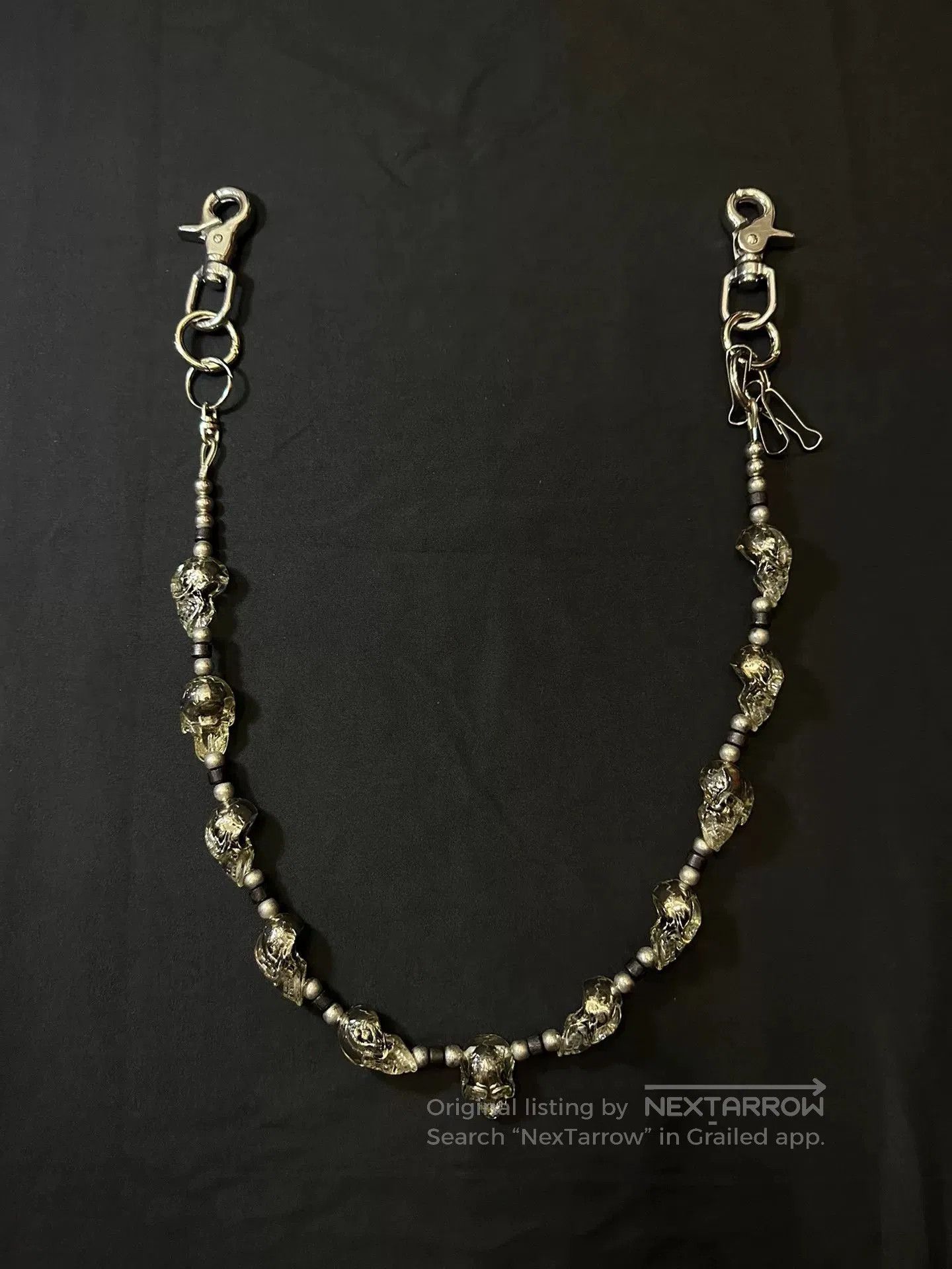 Vintage Vintage 90s Metal Skull Pants Chain. Size ONE SIZE - 1 Thumbnail