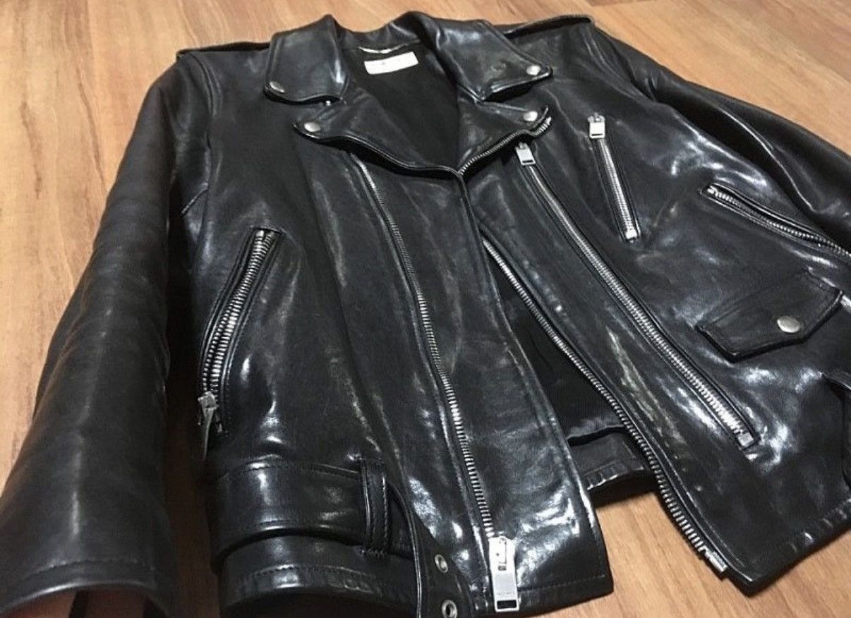Saint Laurent Paris Saint laurent 13FW oiled calf L17 biker leather jacket sz50 Size US M / EU 48-50 / 2 - 4 Thumbnail