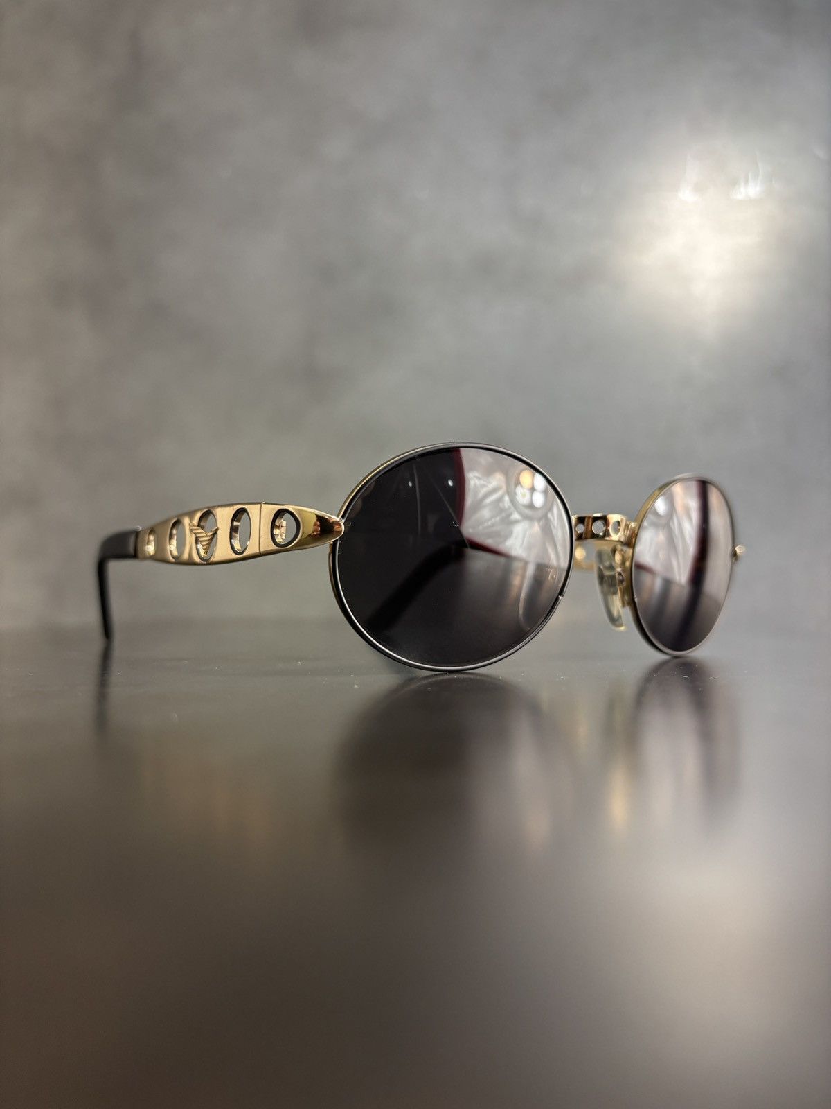 Designer NOS 1990s Sunglasses Metal JPG Diesel Sover Italy Deadstock Size ONE SIZE - 6 Thumbnail