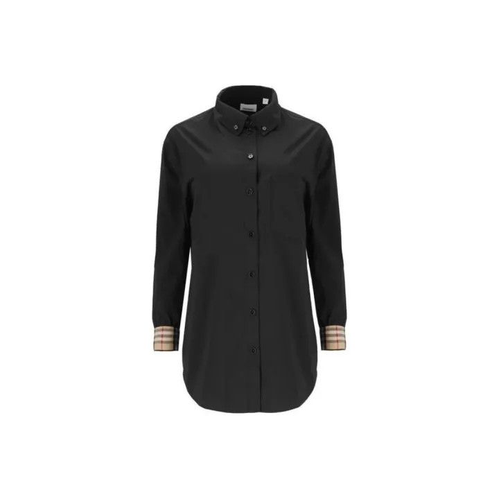 Burberry Burberry Black Casual Button-Up Shirt for Women 0079 Size S / US 4 / IT 40 - 1 Thumbnail