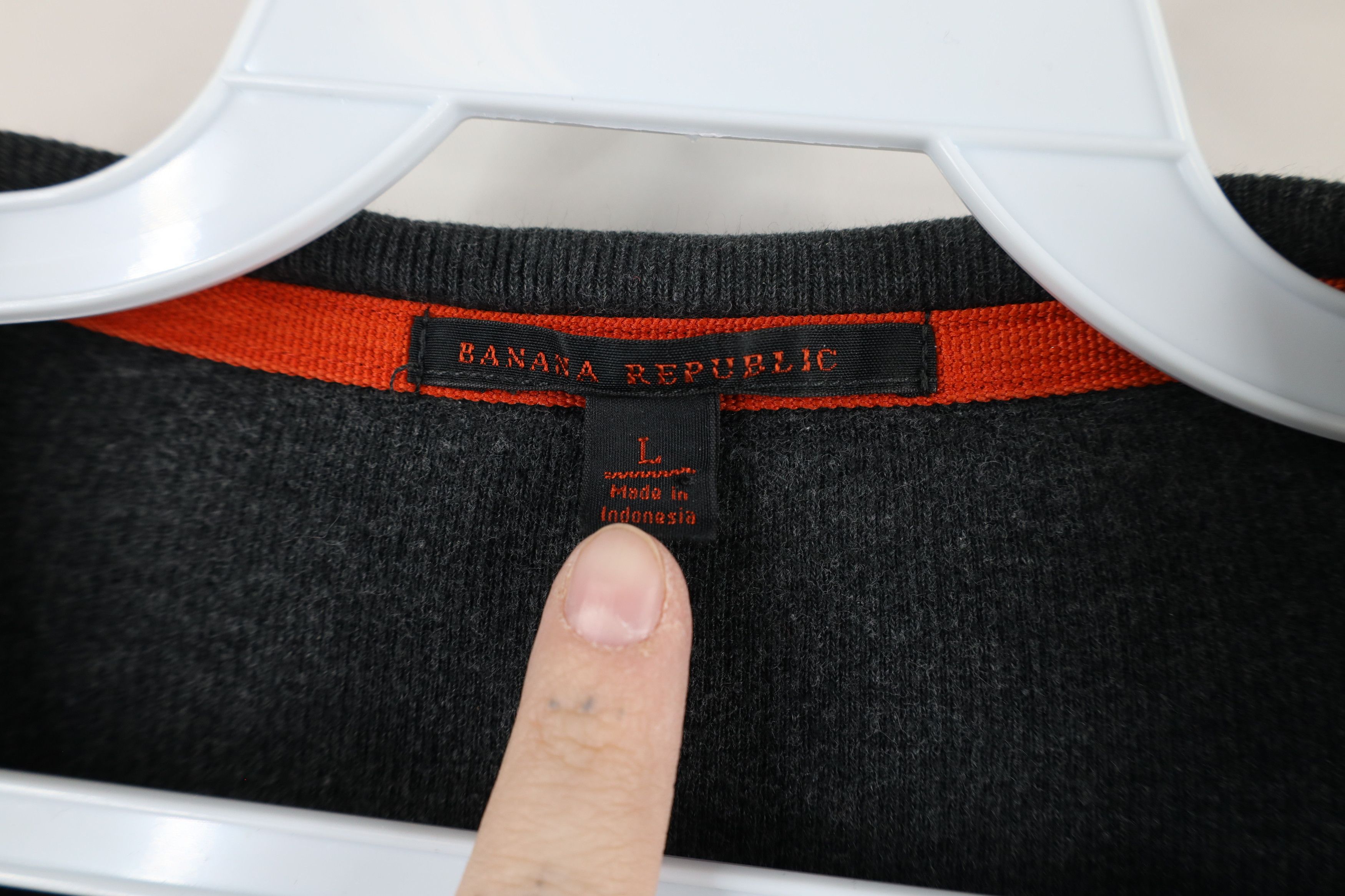 Banana Republic × Vintage Vintage Y2K 2003 Banana Republic Ribbed Long Sleeve T-Shirt Size US L / EU 52-54 / 3 - 4 Thumbnail