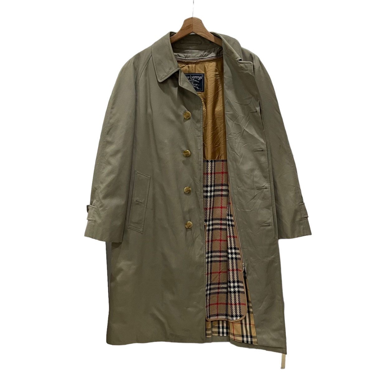 Burberry × Burberry Prorsum × Vintage Vintage 90s Burberrys London Nova Check Trench Coat Jacket Size US M / EU 48-50 / 2 - 11 Thumbnail