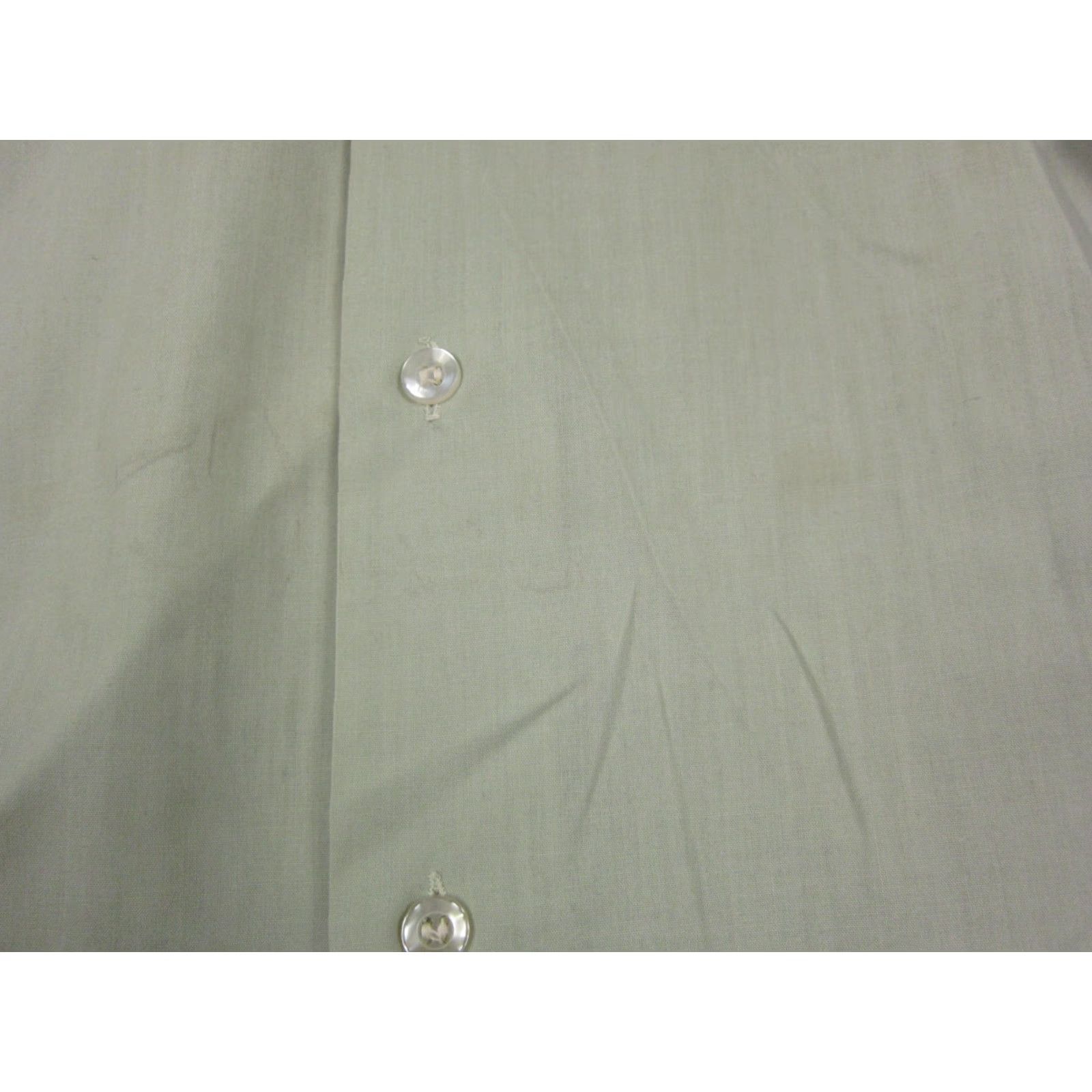 Vintage VINTAGE Brent Shirt Mens 15 Green 60s 50s Made in Japan Disco Leisure Shirt Size US M / EU 48-50 / 2 - 3 Thumbnail