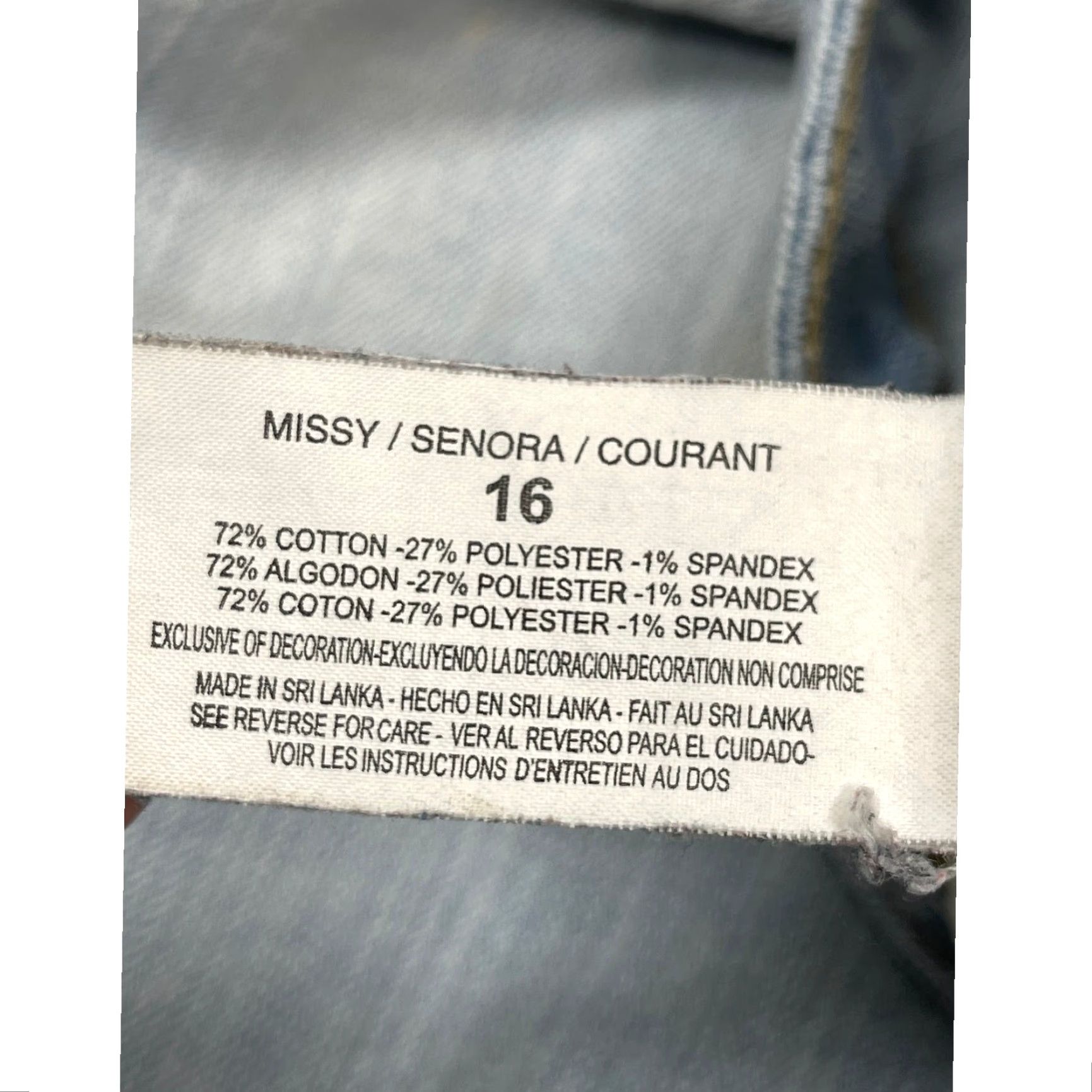 Anne Klein Anne Klein Skinny Jeans Women Size 16 Light Blue Denim Mid Rise Cotton Blend Jeans Size 26" / US 2 / IT 38 - 5 Thumbnail