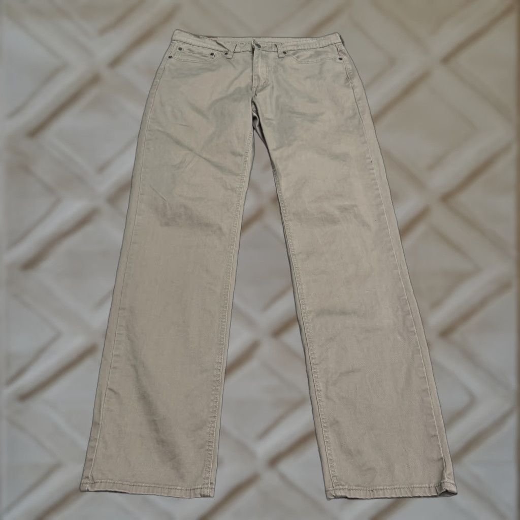Levi's Levi's 541 Athletic Taper Twill Chino Pants Men 36x34 Khaki Brown Stretch Cotton Regular Zeal? Size US 34 / EU 50 - 1 Thumbnail