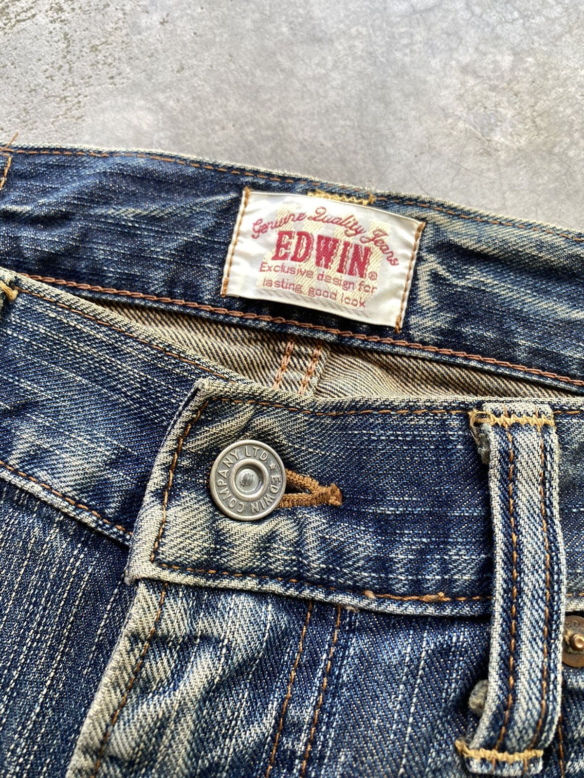 Edwin × If Six Was Nine Vintage Edwin Distressed Jeans Size US 34 / EU 50 - 9 Thumbnail