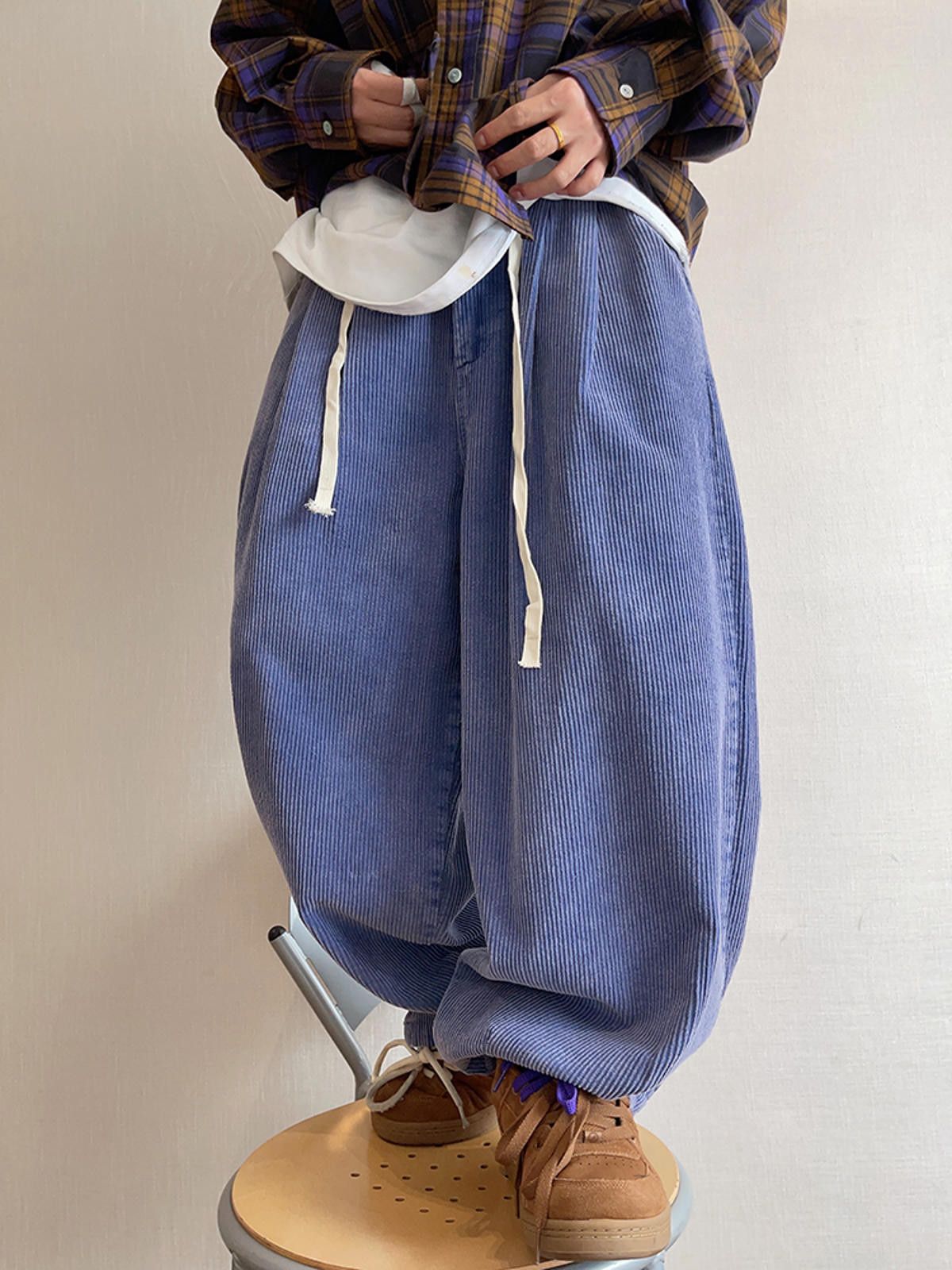 Other Loose Fit Corduroy Pants with Drawstring Size US 32 / EU 48 - 2 Thumbnail