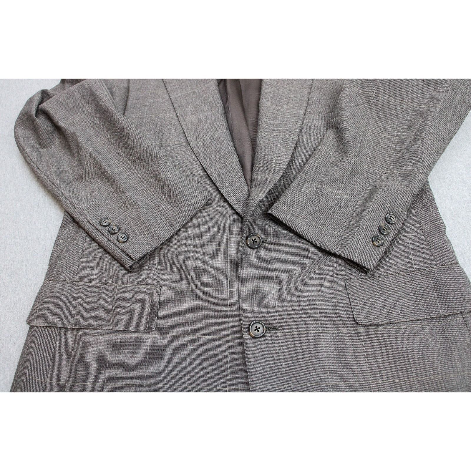 Brooks Brothers Brooks Brothers Blazer Mens 40R Makers Windowpane 2 Button Size 40R - 11 Thumbnail