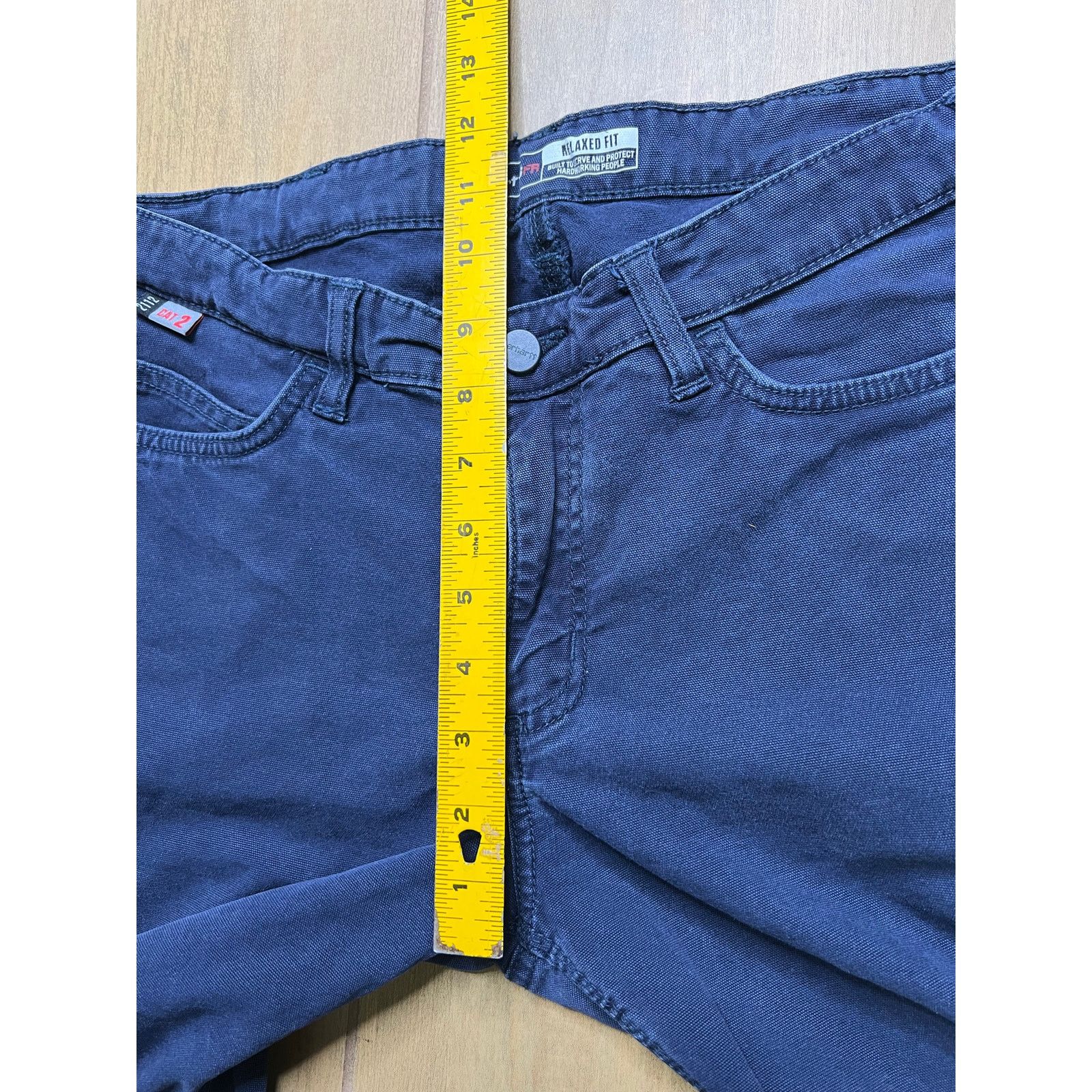 Carhartt Women Carhartt Sz 8 regular Blue Denim 30x29 Y2K utility Size 30" / US 8 / IT 44 - 10 Thumbnail
