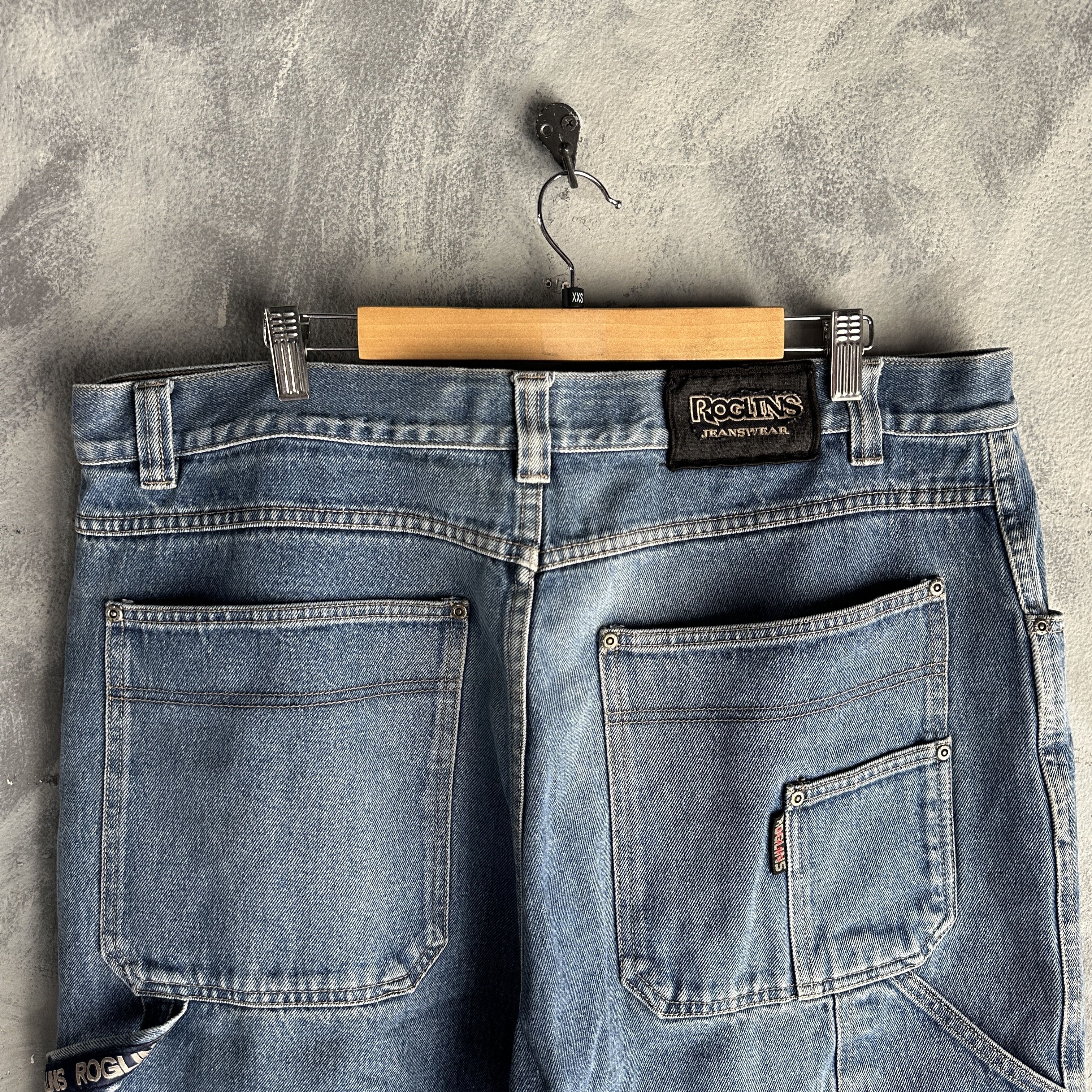 Other Vtg Y2K Super Baggy Jorts Grunge Skater Carpenter Roglins Size US 42 / EU 58 - 2 Thumbnail