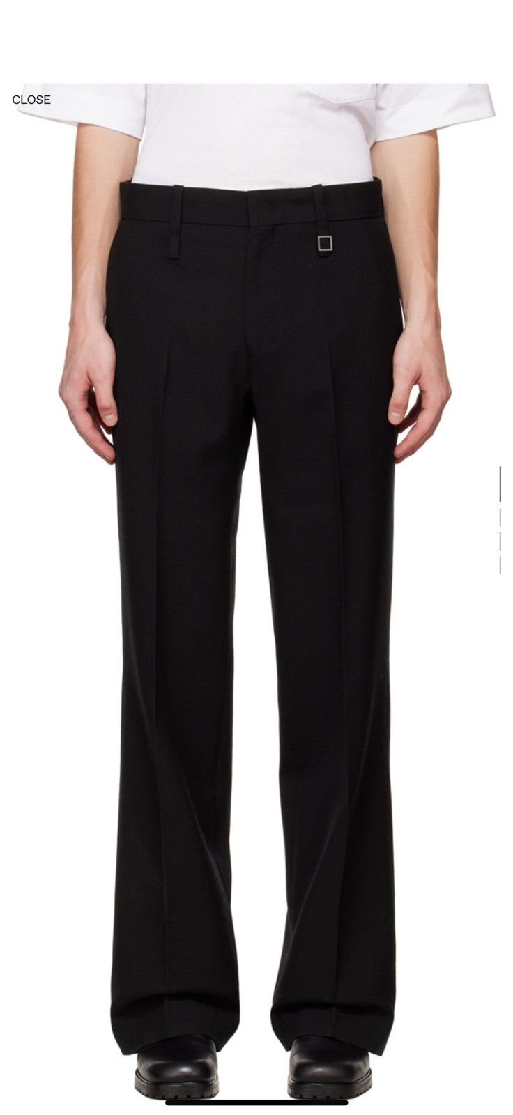 Wooyoungmi Wooyoungmi Black Long Straight Trousers Size US 44 / EU 60 - 4 Thumbnail