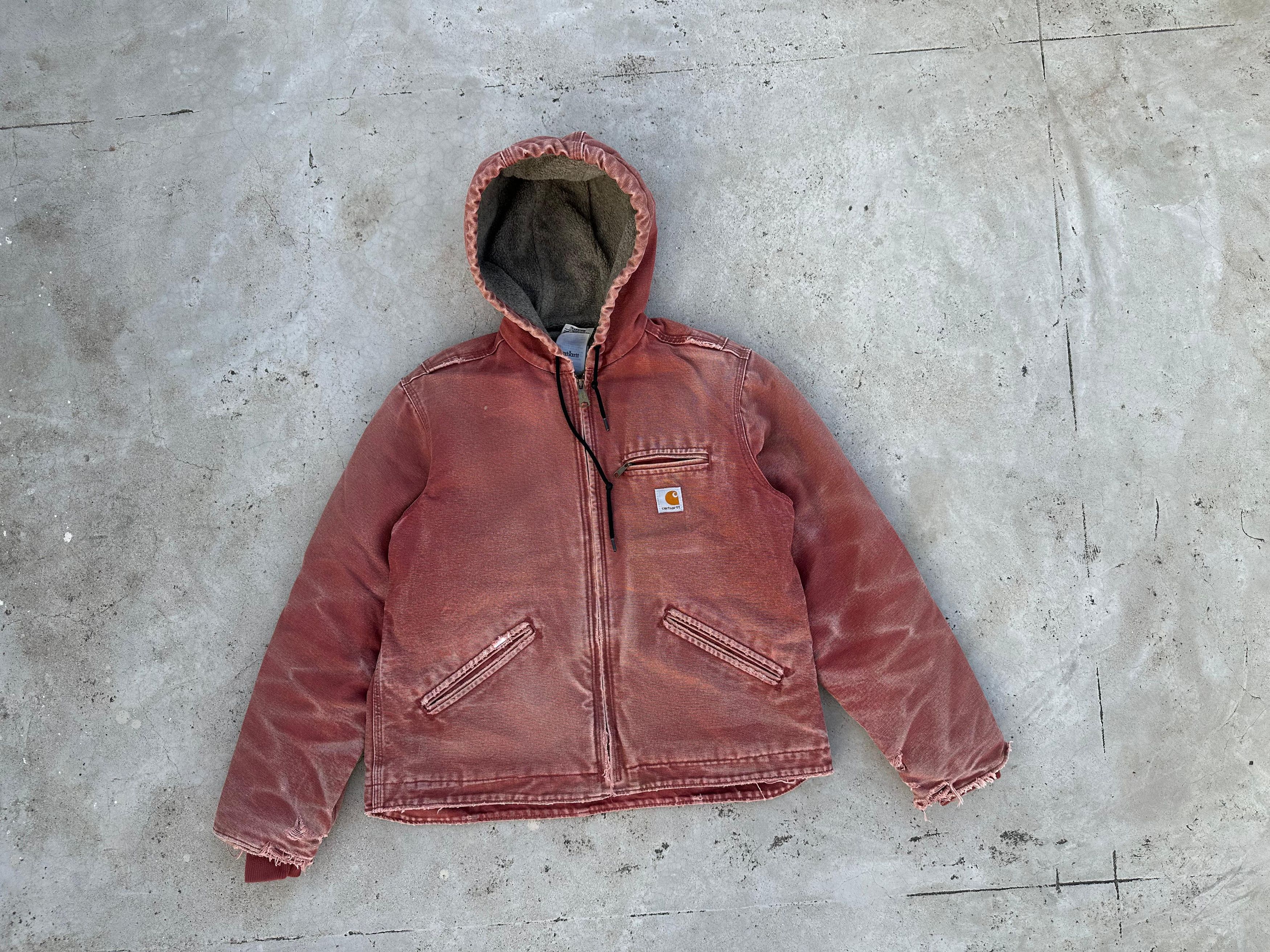 Carhartt newest backwards rollingstones hooded Jacket