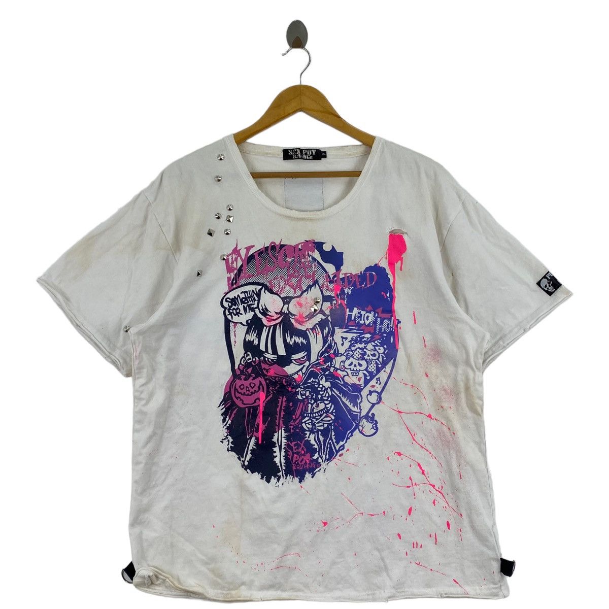 Other SEX POT ReVeNGe Punk Fashion Brand Bondage Graffiti Art Size US XL / EU 56 / 4 - 1 Thumbnail