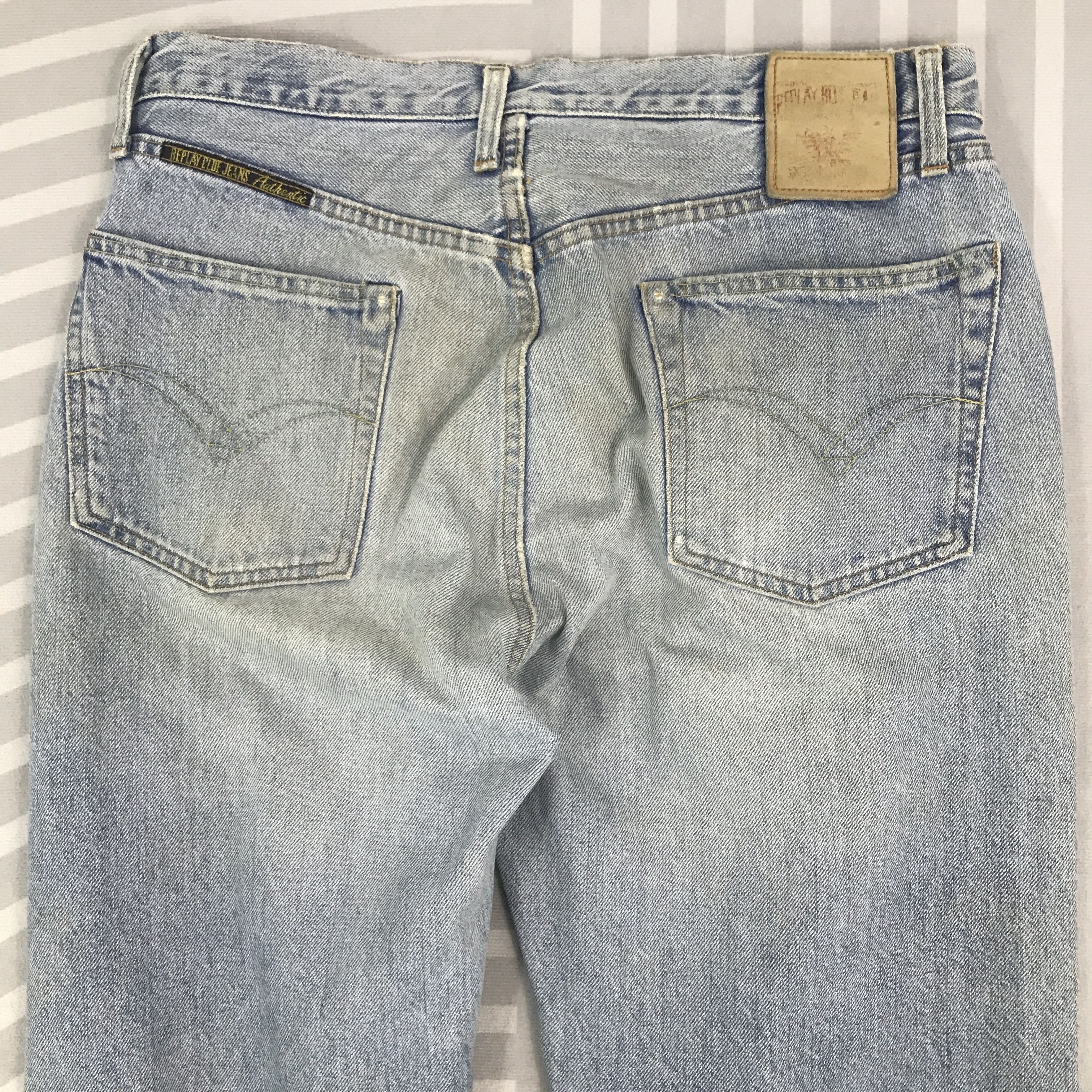 Replay × Vintage Vintage Replay Light wash baggy Denim Size US 32 / EU 48 - 5 Thumbnail