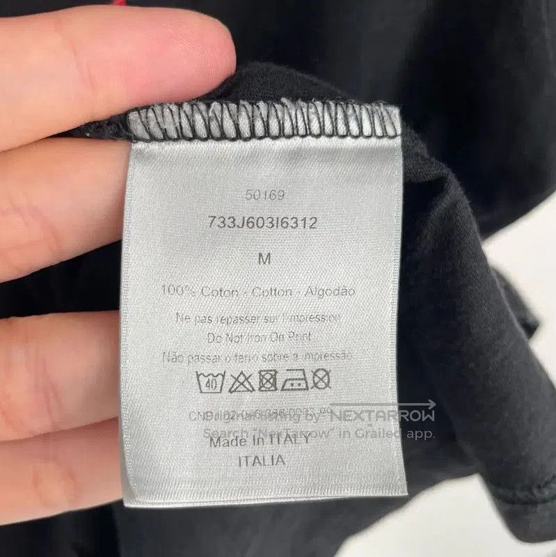 Dior Dior Black Cotton Short Sleeve T-Shirt . Size US M / EU 48-50 / 2 - 5 Thumbnail