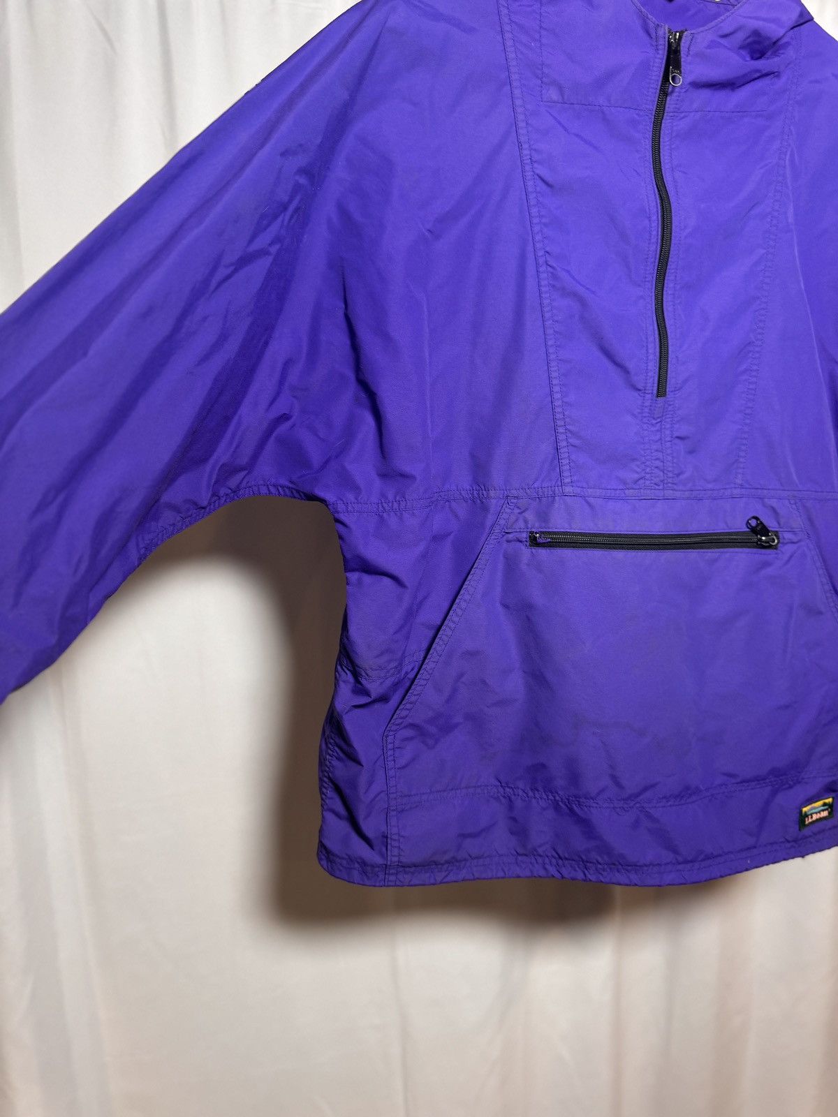 L.L. Bean LL Bean Jacket Men Large Purple Hooded Anorak Nylon Pullover Size US L / EU 52-54 / 3 - 3 Thumbnail