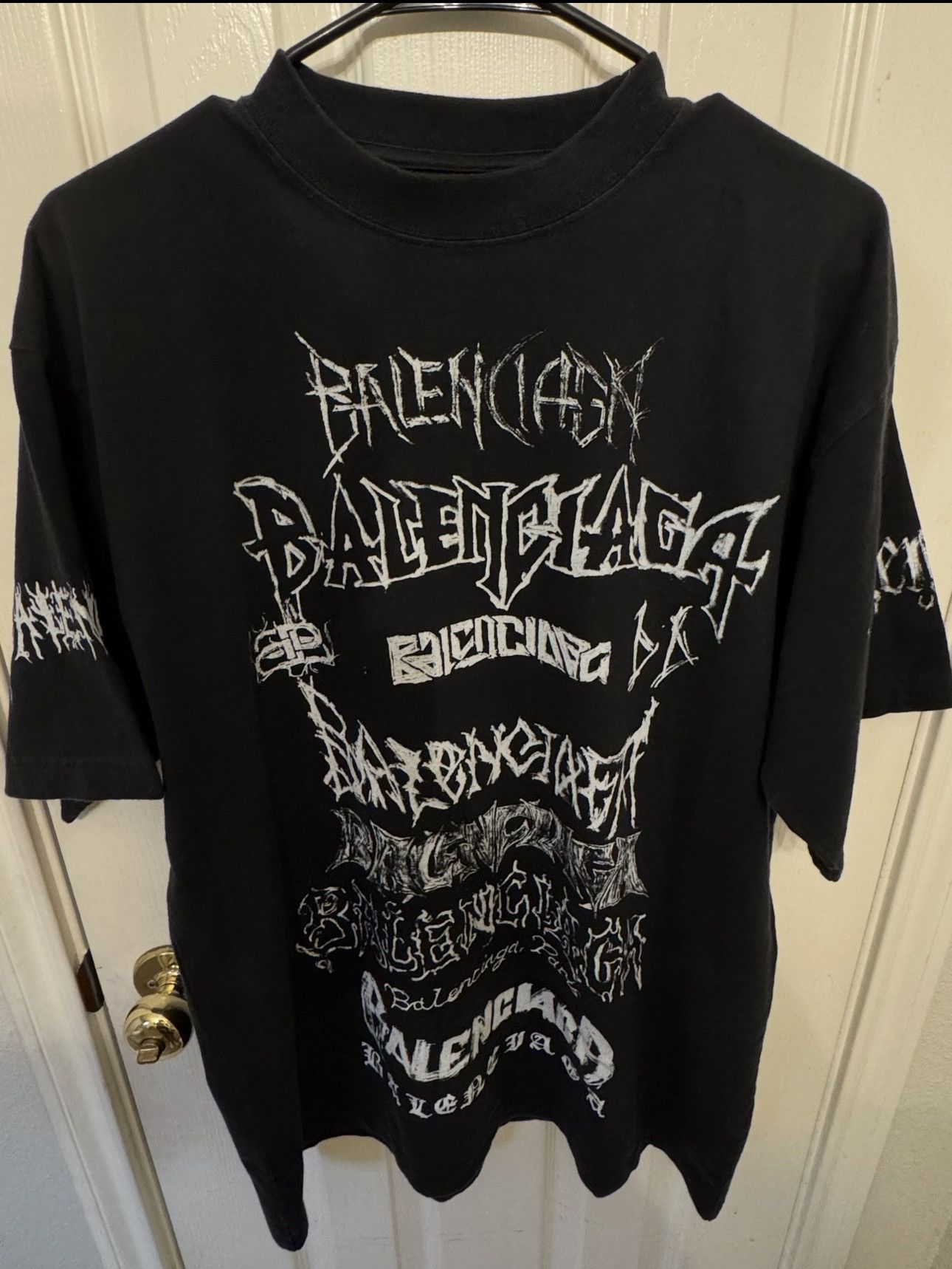 Balenciaga Balenciaga Metal Logo T-Shirt (Black) Size US XS / EU 42 / 0 - 3 Thumbnail