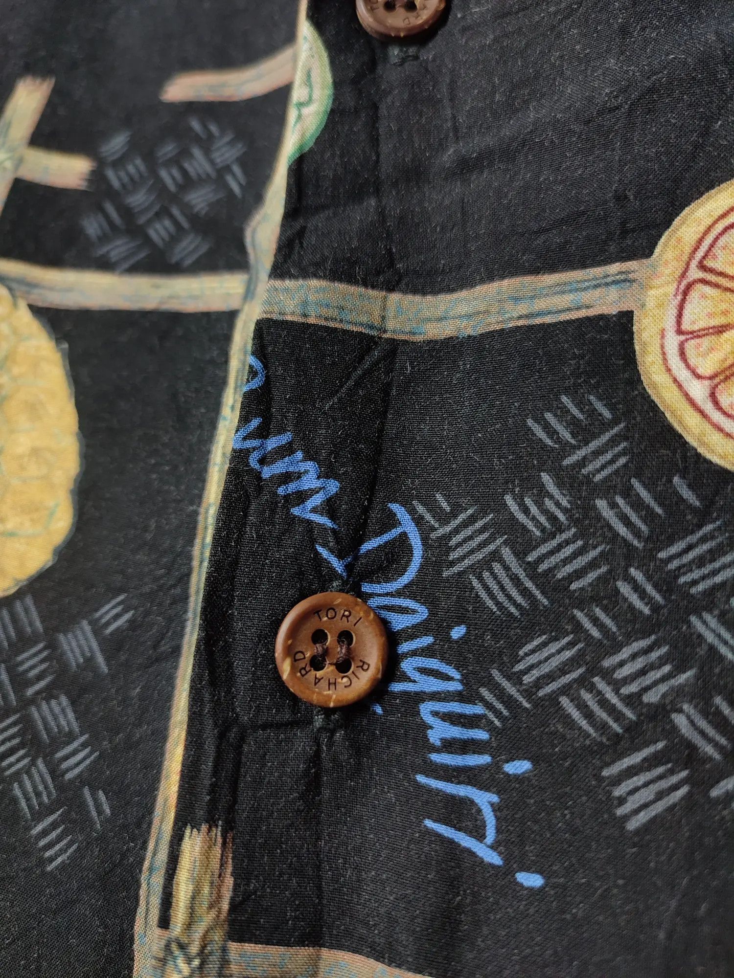 Tori Richard × Vintage Vintage Cocktails Hawaiian shirt Size US XL / EU 56 / 4 - 5 Thumbnail