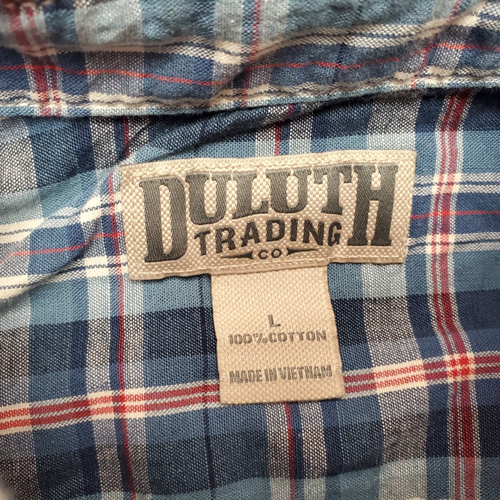 Vintage VINTAGE Duluth Trading Shirt Mens L Blue Plaid Outdoor Long Sleeve Up North Cabin Size US L / EU 52-54 / 3 - 5 Thumbnail