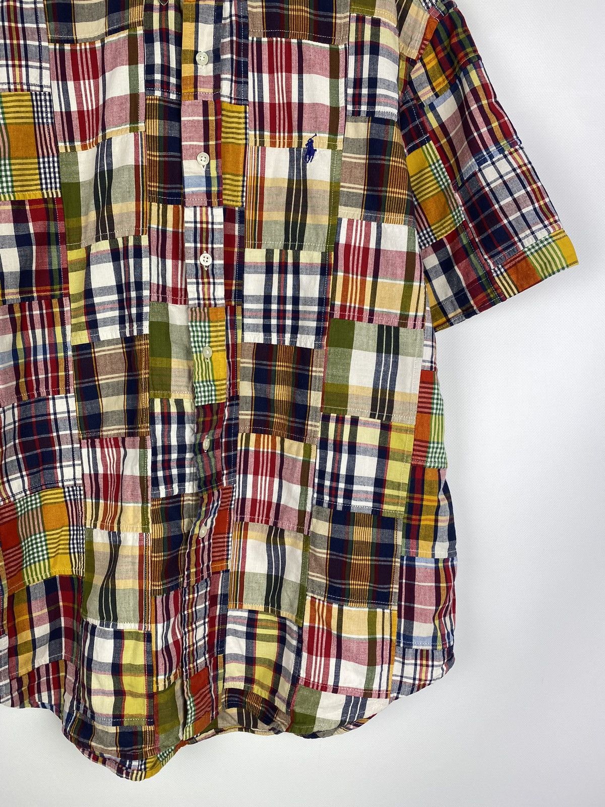 Polo Ralph Lauren Polo by Ralph Lauren VTG patchwork S/S button up shirt Size US L / EU 52-54 / 3 - 6 Thumbnail