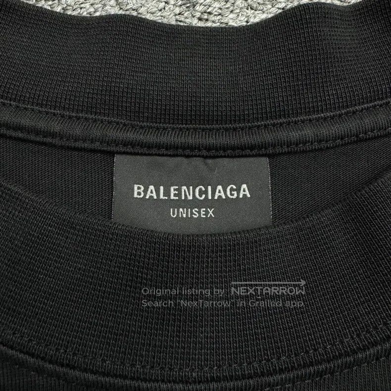 Balenciaga Balenciaga Reflective Letter Printed Short Sleeve Size US M / EU 48-50 / 2 - 2 Thumbnail