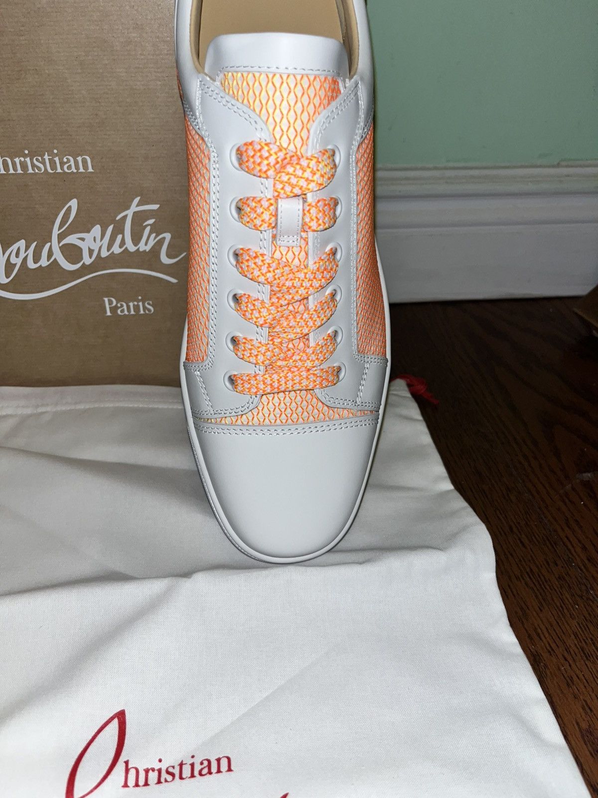 Christian Louboutin NIB $1095 Christian Louboutin Fun Louis Junior Sneakers Size US 10.5 / EU 43-44 - 4 Thumbnail