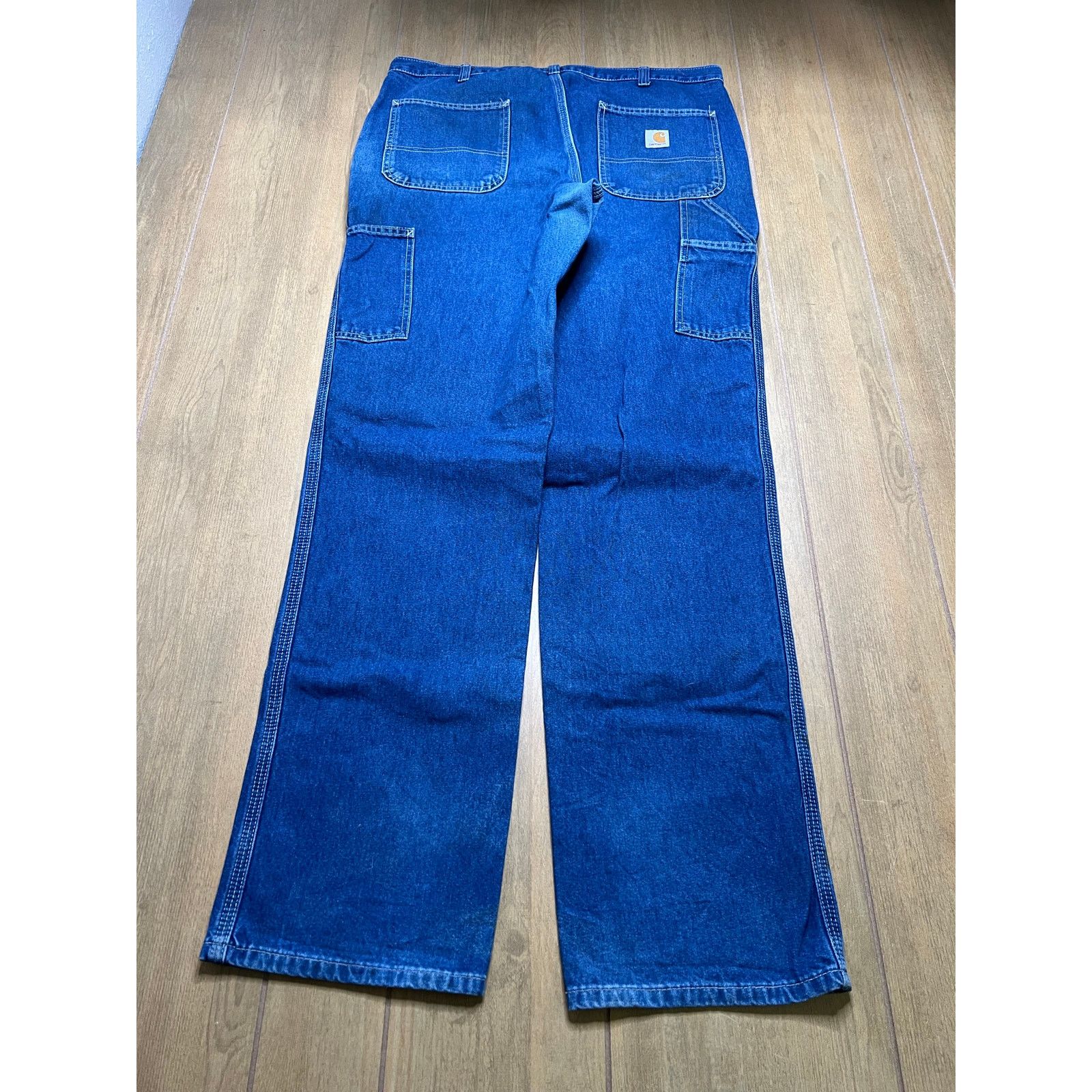 Carhartt Carhartt Dungaree Fit Carpenter Jeans 36x36 Blue Denim baggy Size US 36 / EU 52 - 8 Thumbnail