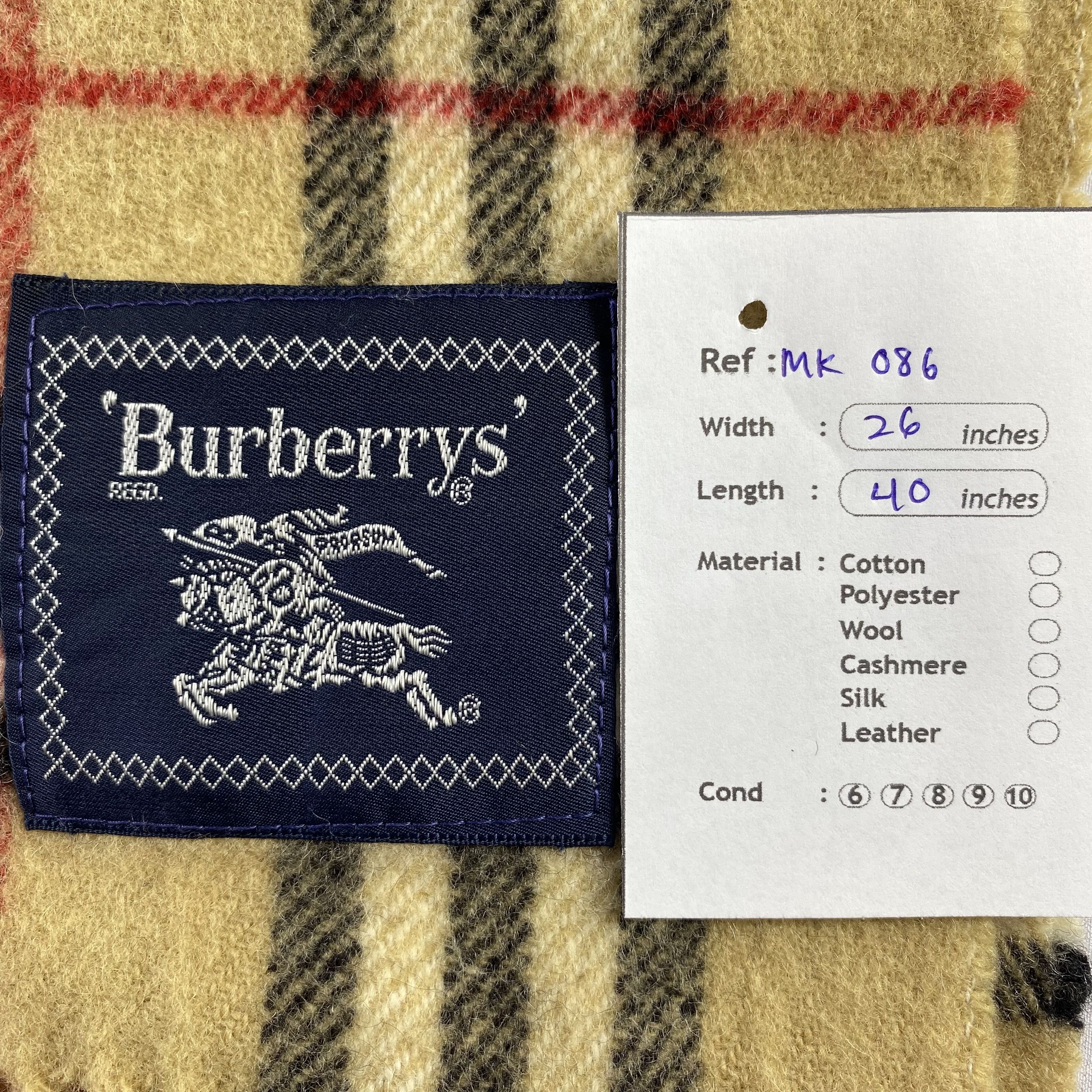 Burberry × Vintage Burberry Scarf Neck Wrap Big Size Muffler Size ONE SIZE - 7 Thumbnail