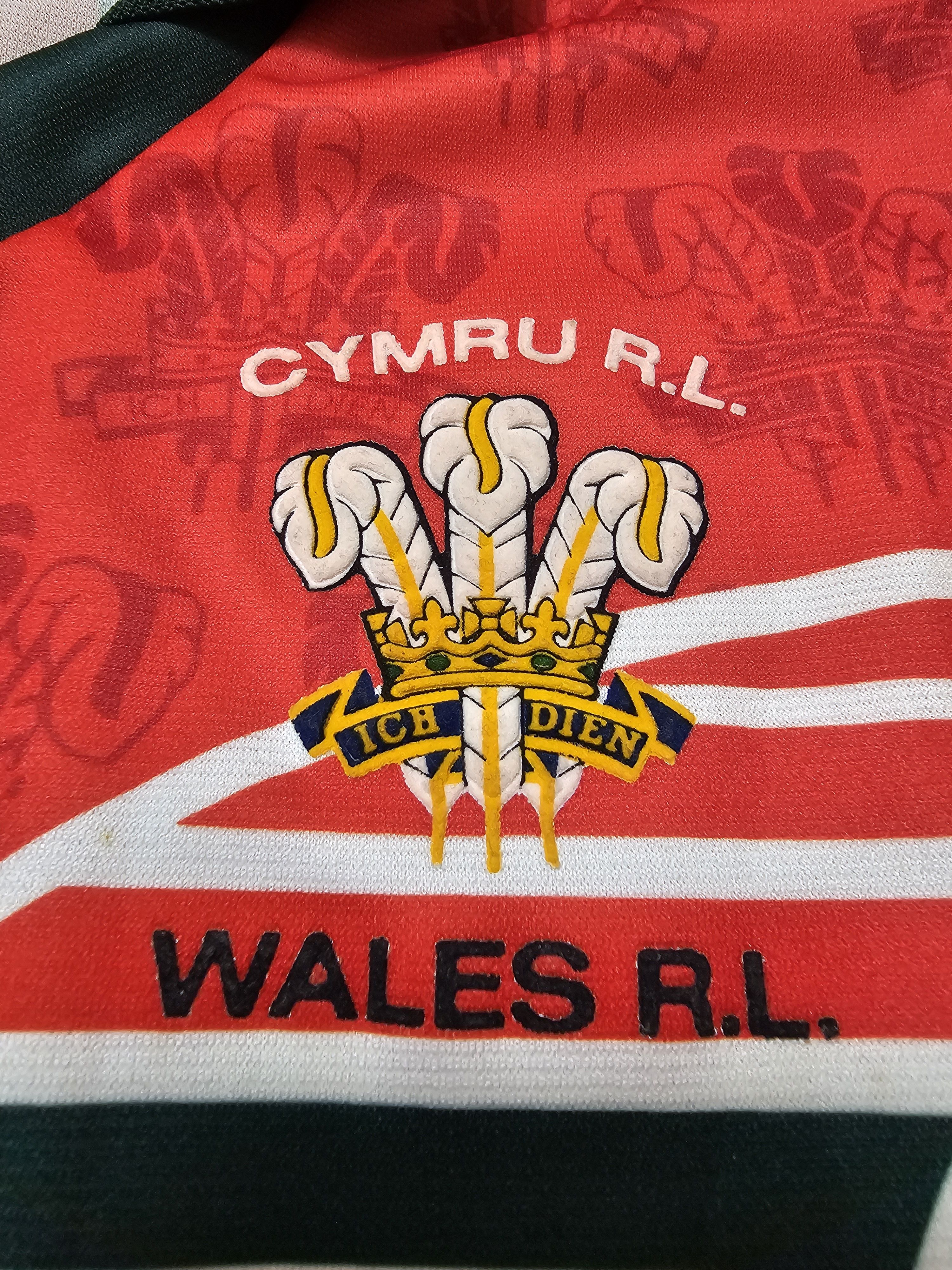 Vintage WALES RUGBY JERSEY VINTAGE 1995 WRU RUGBY SHIRT WORLD CUP Size US XXL / EU 58 / 5 - 4 Thumbnail