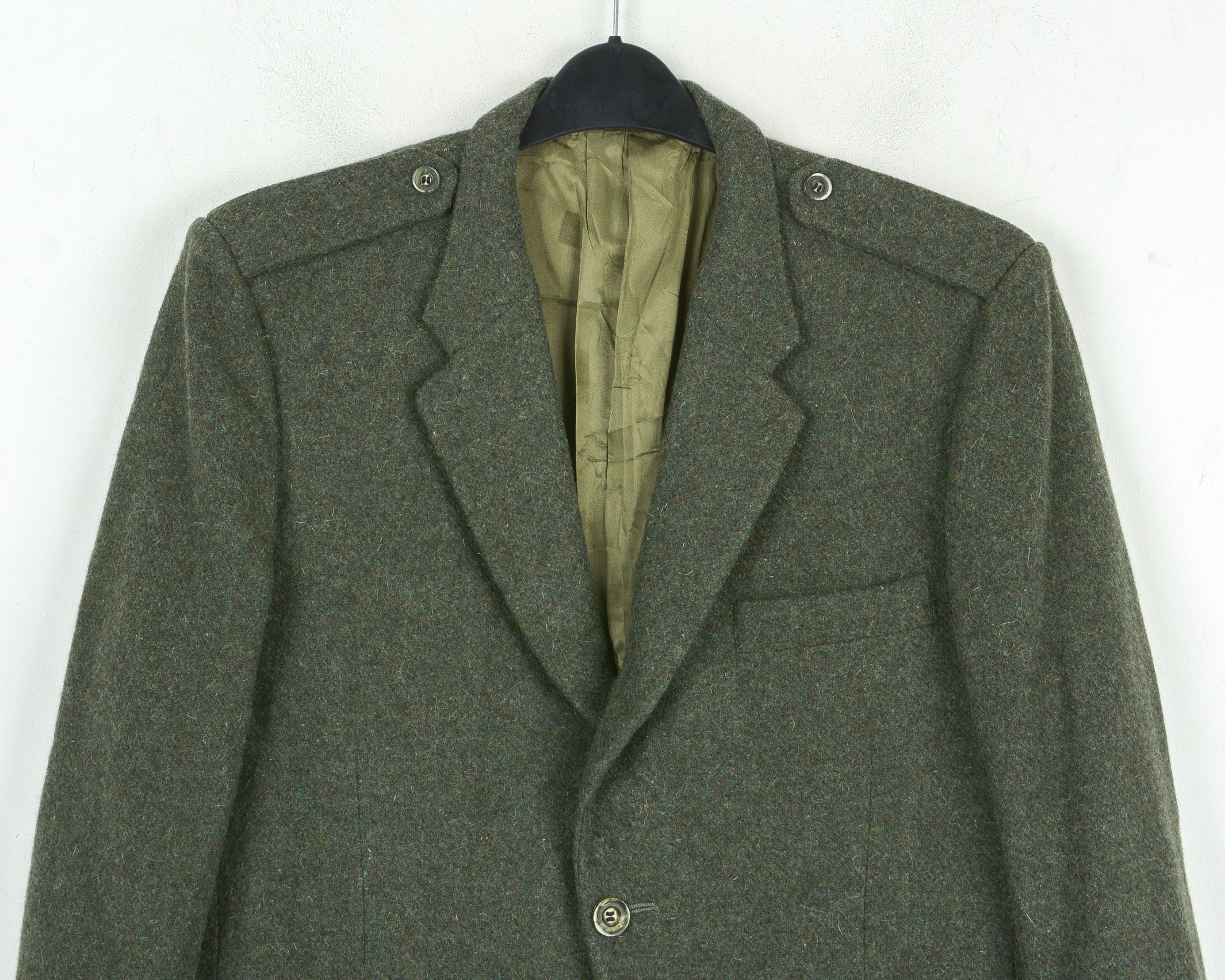 Bespoken × Designer × Vintage Bespoke LAFLECHE BROS US 40S Tweed Jacket Wool Blazer S Coat Size 40S - 10 Thumbnail